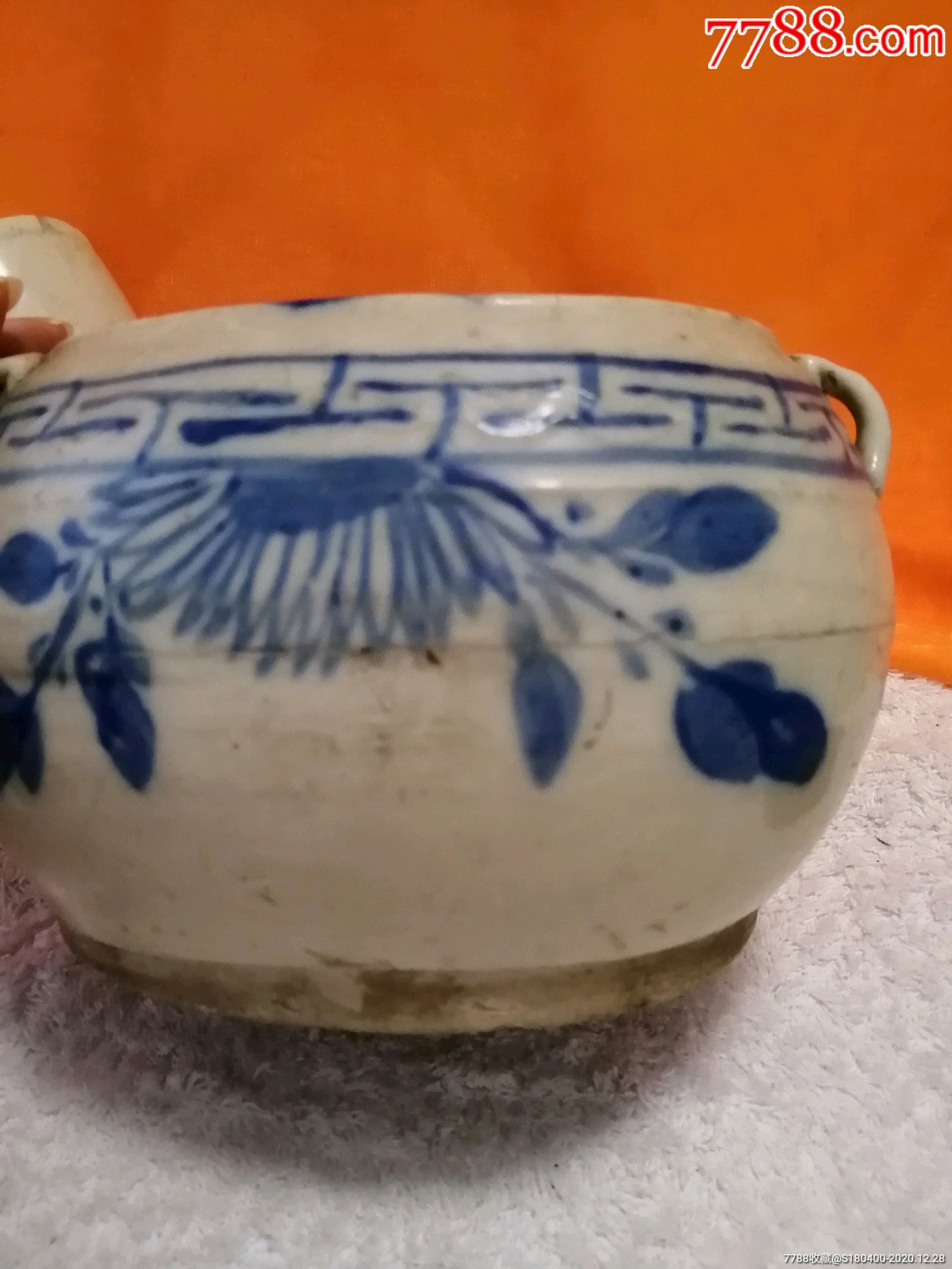 清代夜壶,尿壶-价格:200元-se77519805-青花瓷-零售-7788瓷器