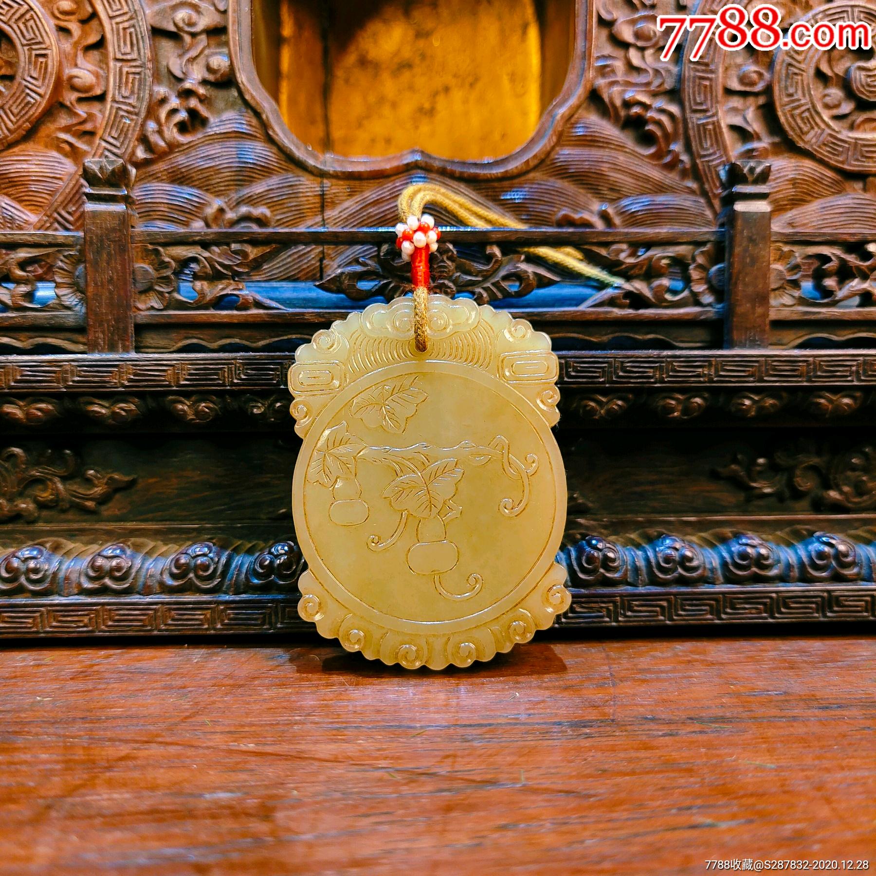 老和田黄玉福禄牌_价格8800元_第1张_7788收藏__收藏热线