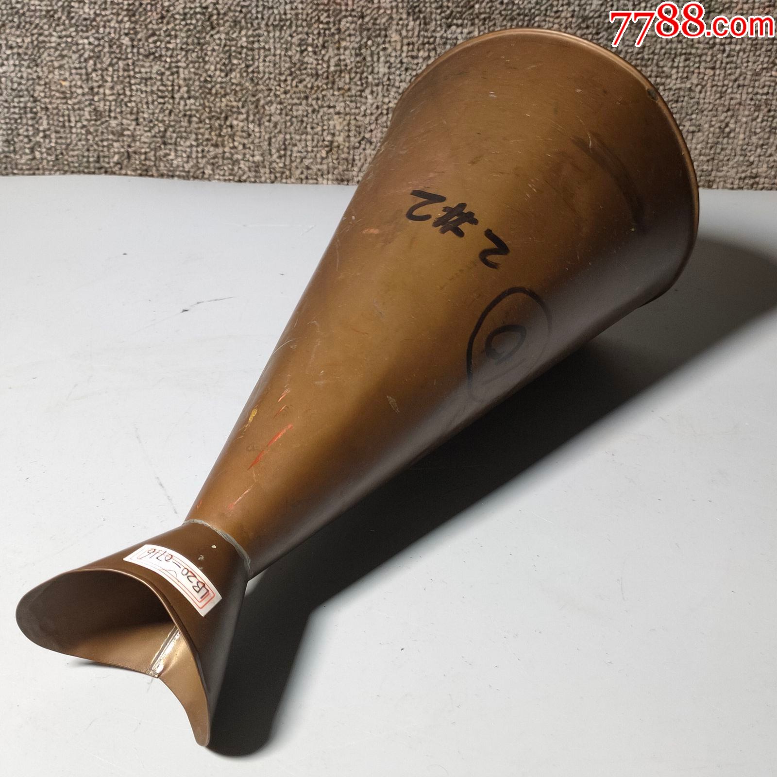 西洋古董铜器进口老式船用扩音喇叭工业风民俗民宿咖啡馆摆件老物