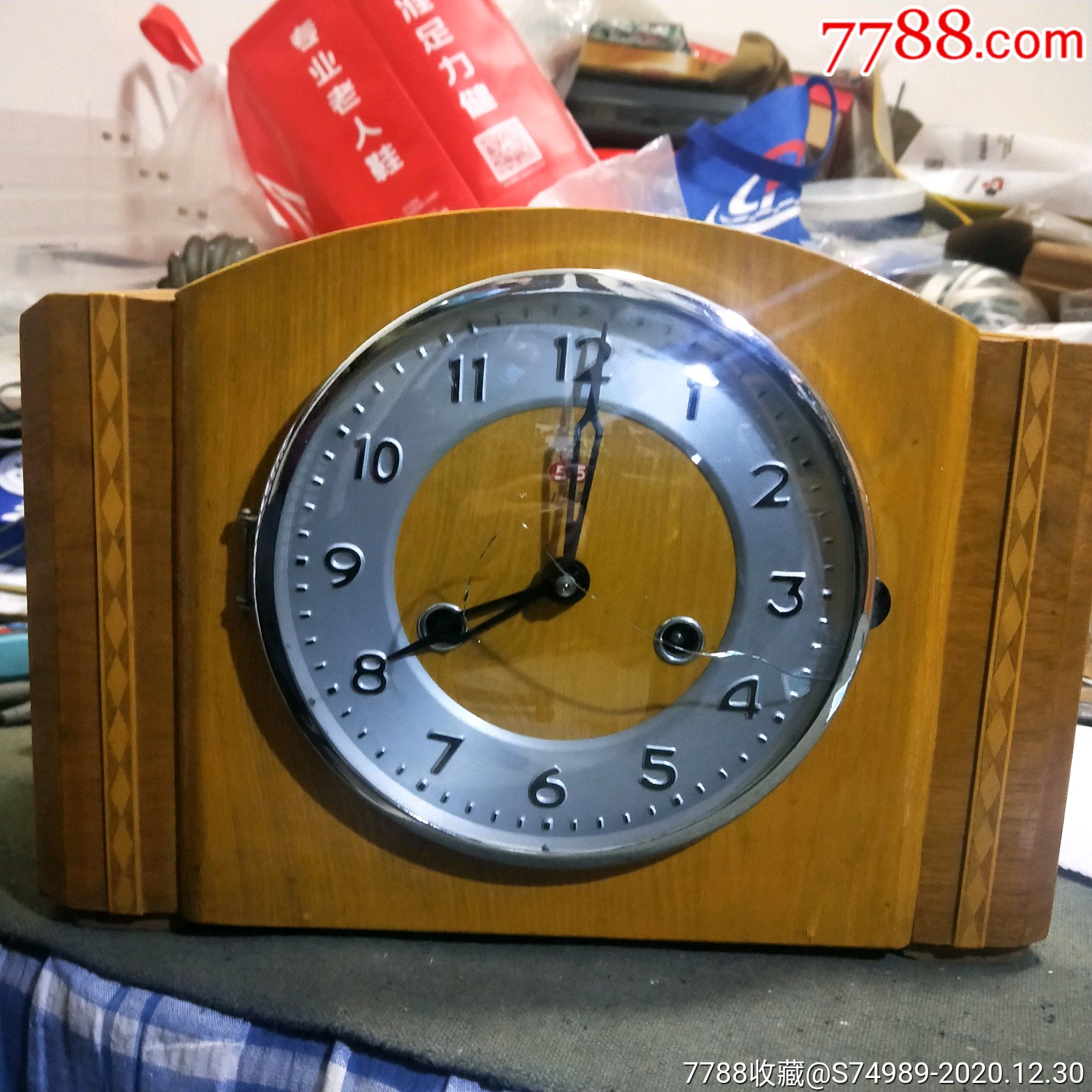 三五牌台钟座钟555报时钟表15天北京亨得利钟表店