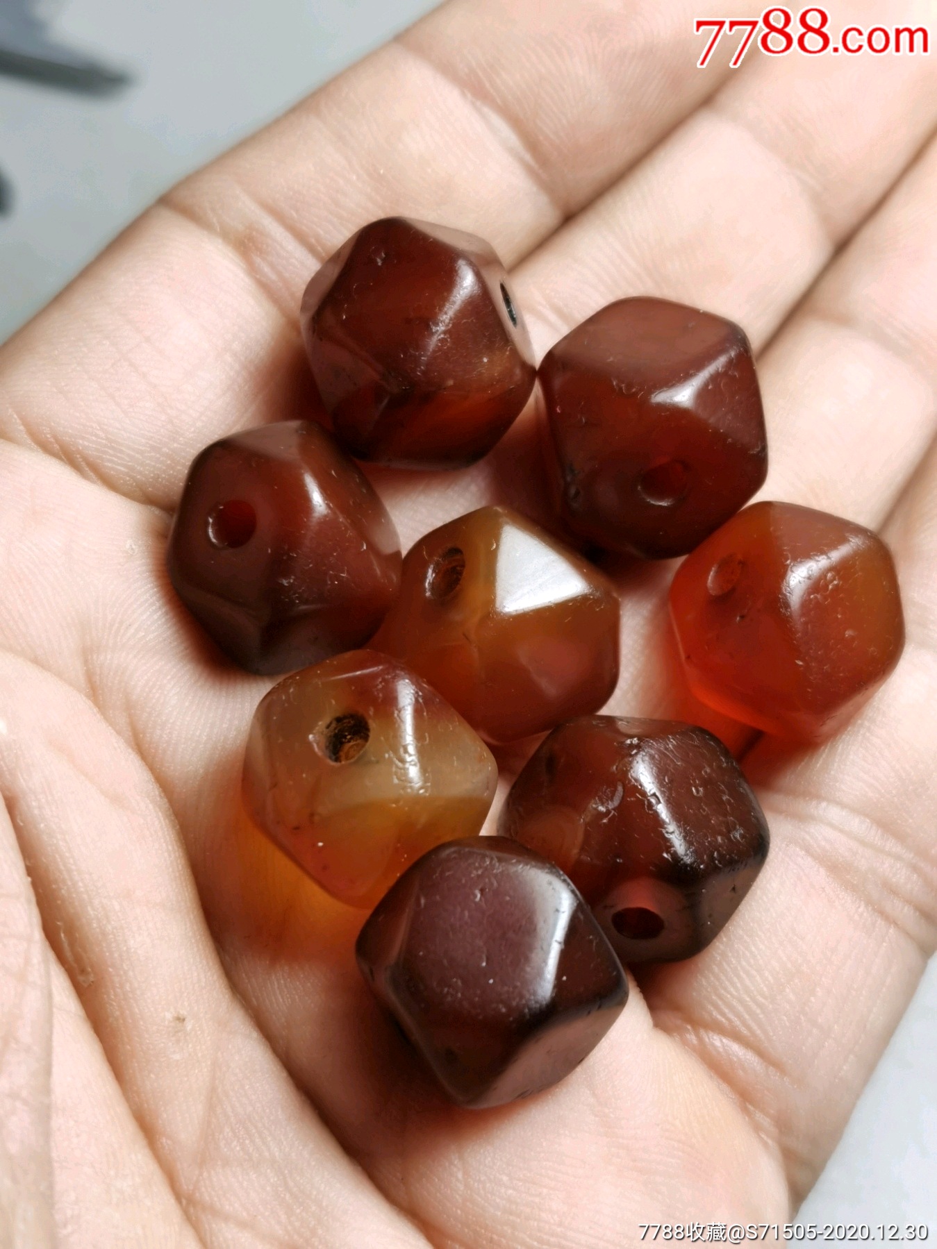 唐八棱,老玛瑙珠子