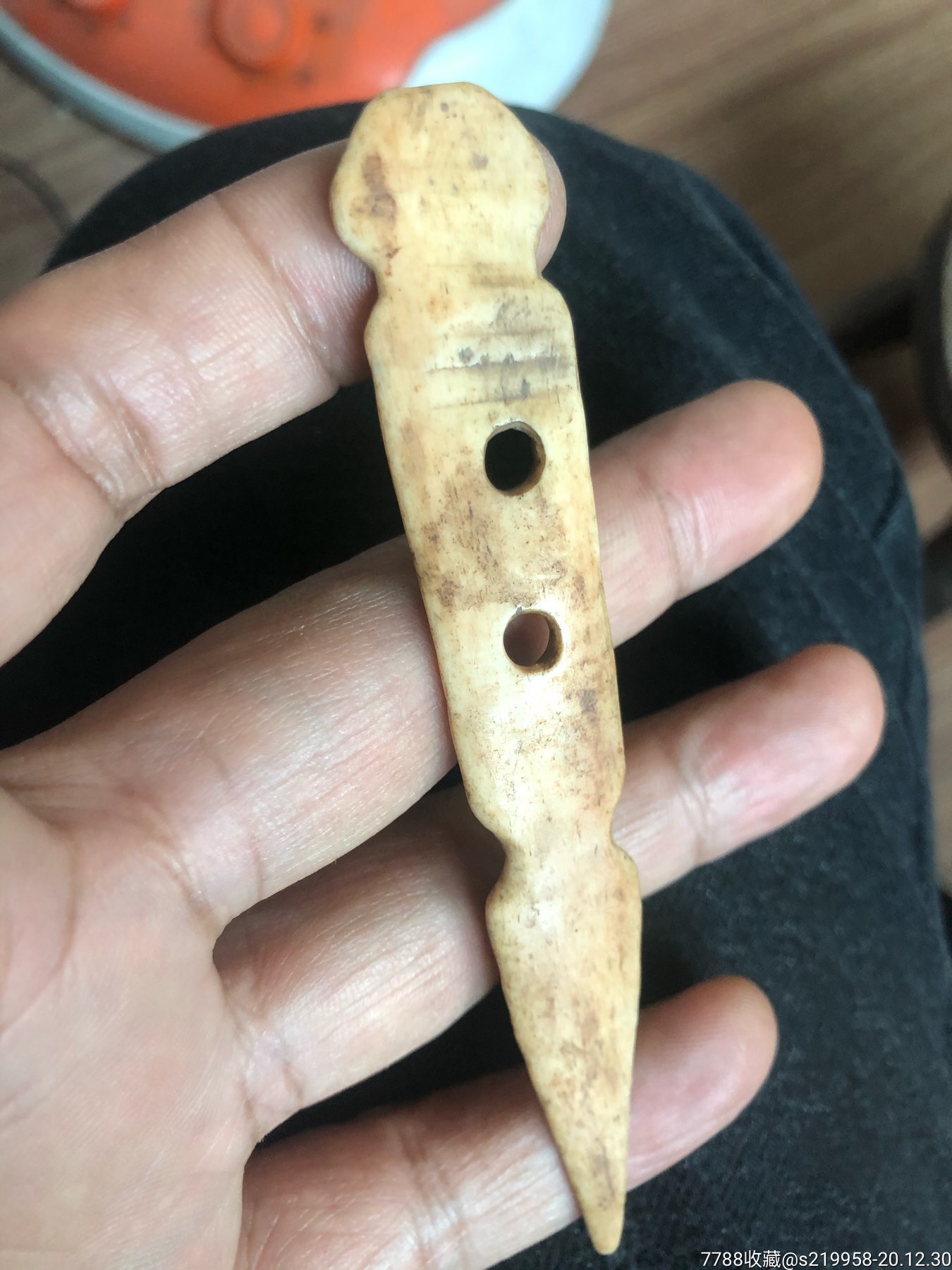 清代老骨头.古代人挑书的书签-骨制饰品-7788收藏