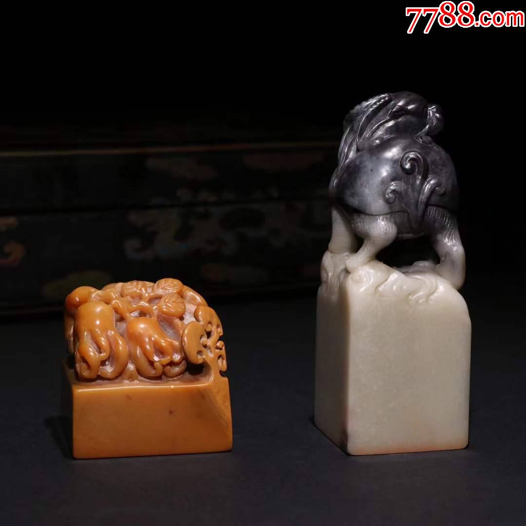 民国姚华篆刻寿山石印章.文房精品