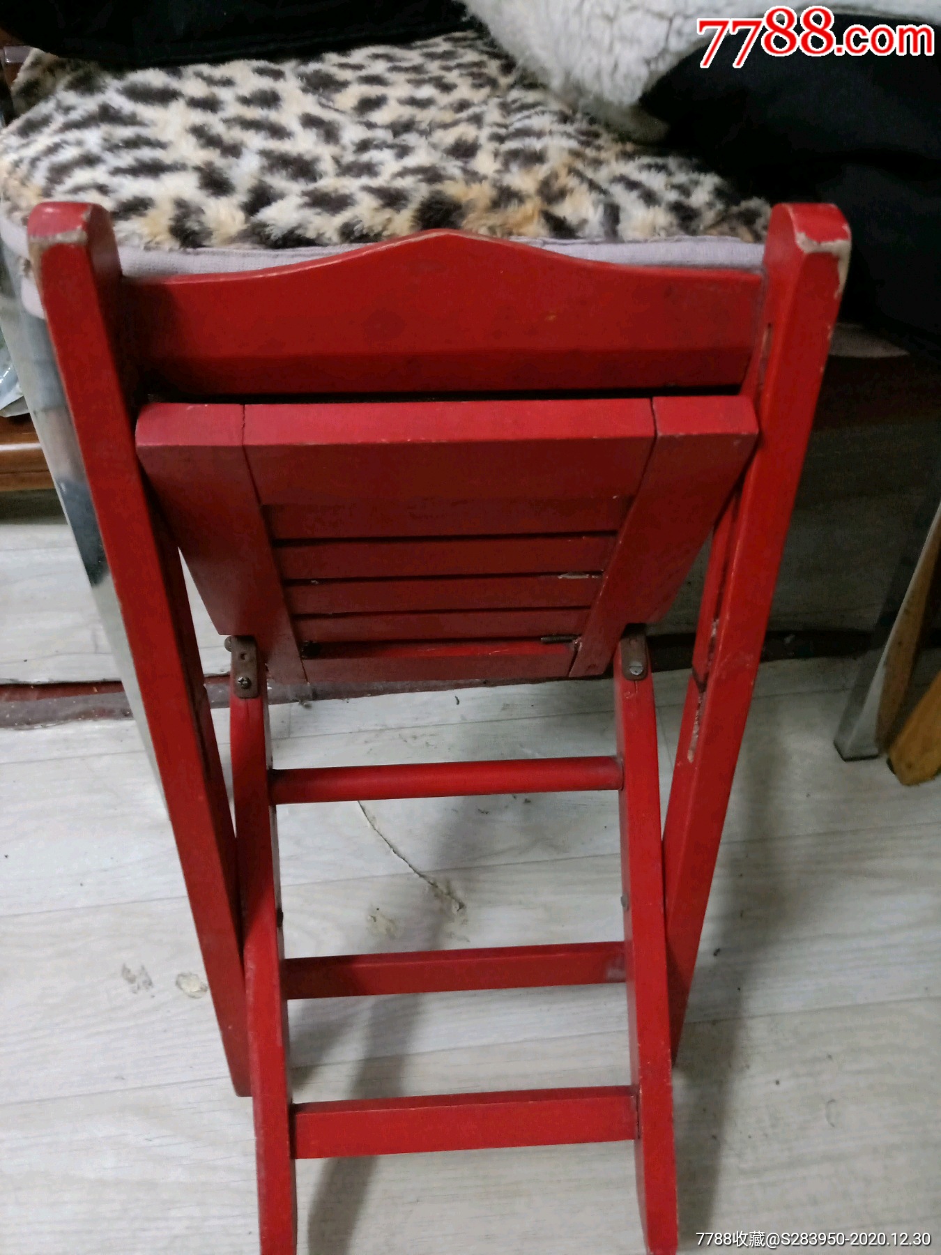 80年代幼儿园儿童折叠座椅一个品相好