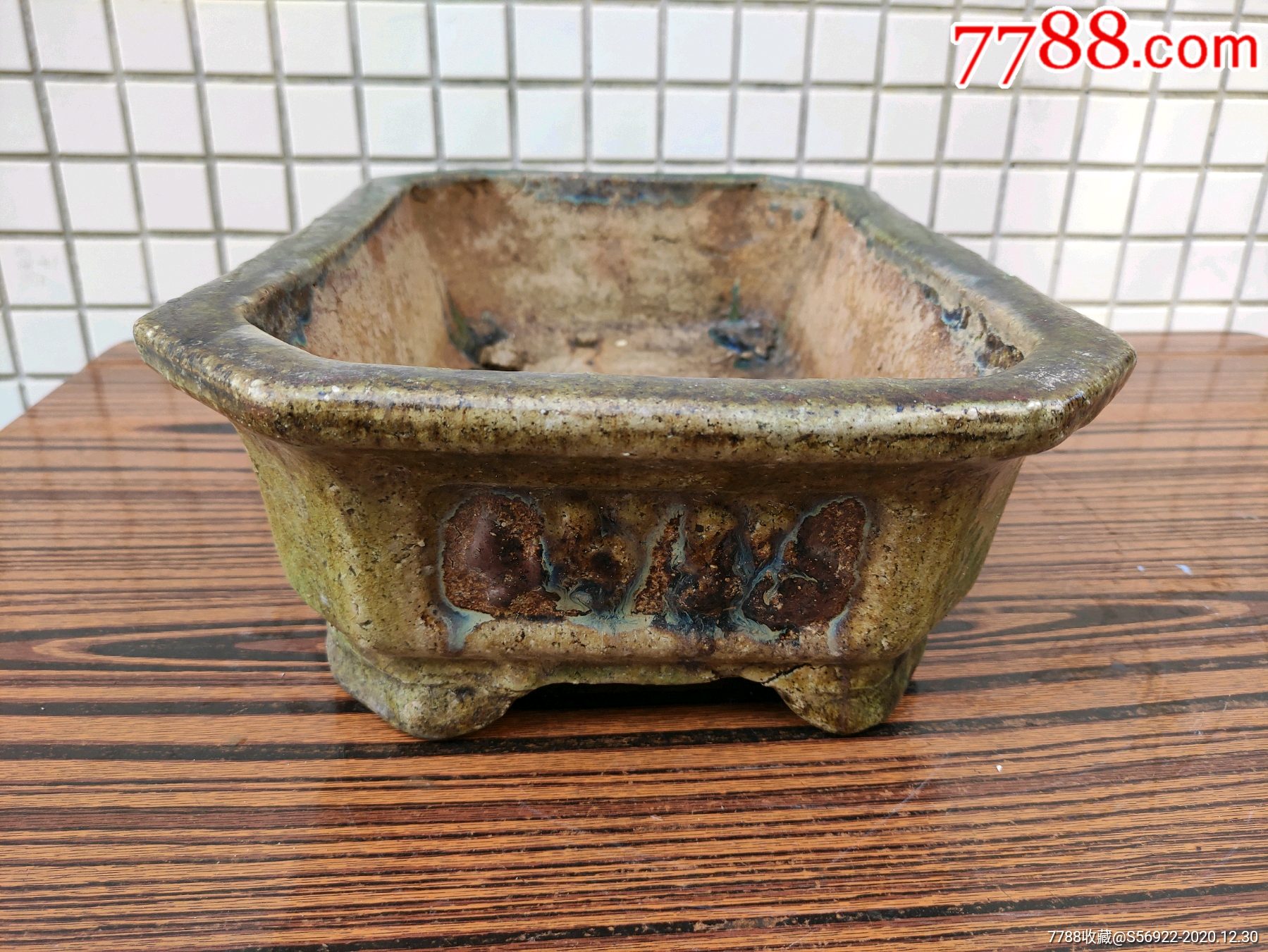 石湾大花盆-花釉/窑变瓷-7788旧货商城