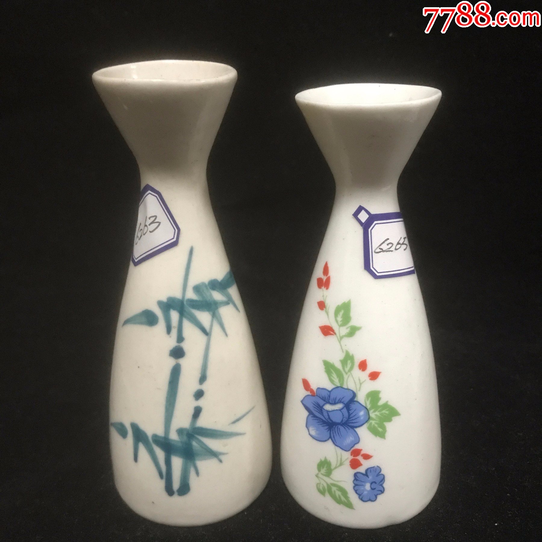 老酒壶手绘温酒壶6262两个总价