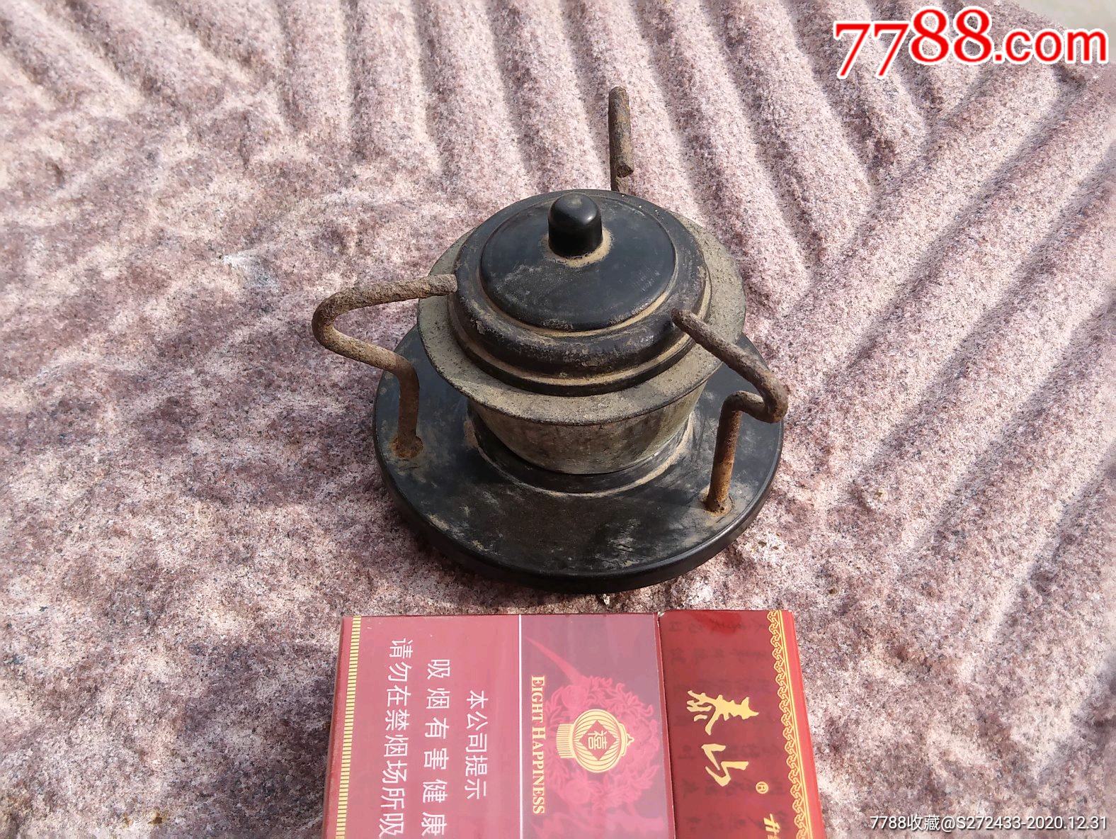 民国时期抽烟土鸦片用的大烟灯,保存完整,老包浆!