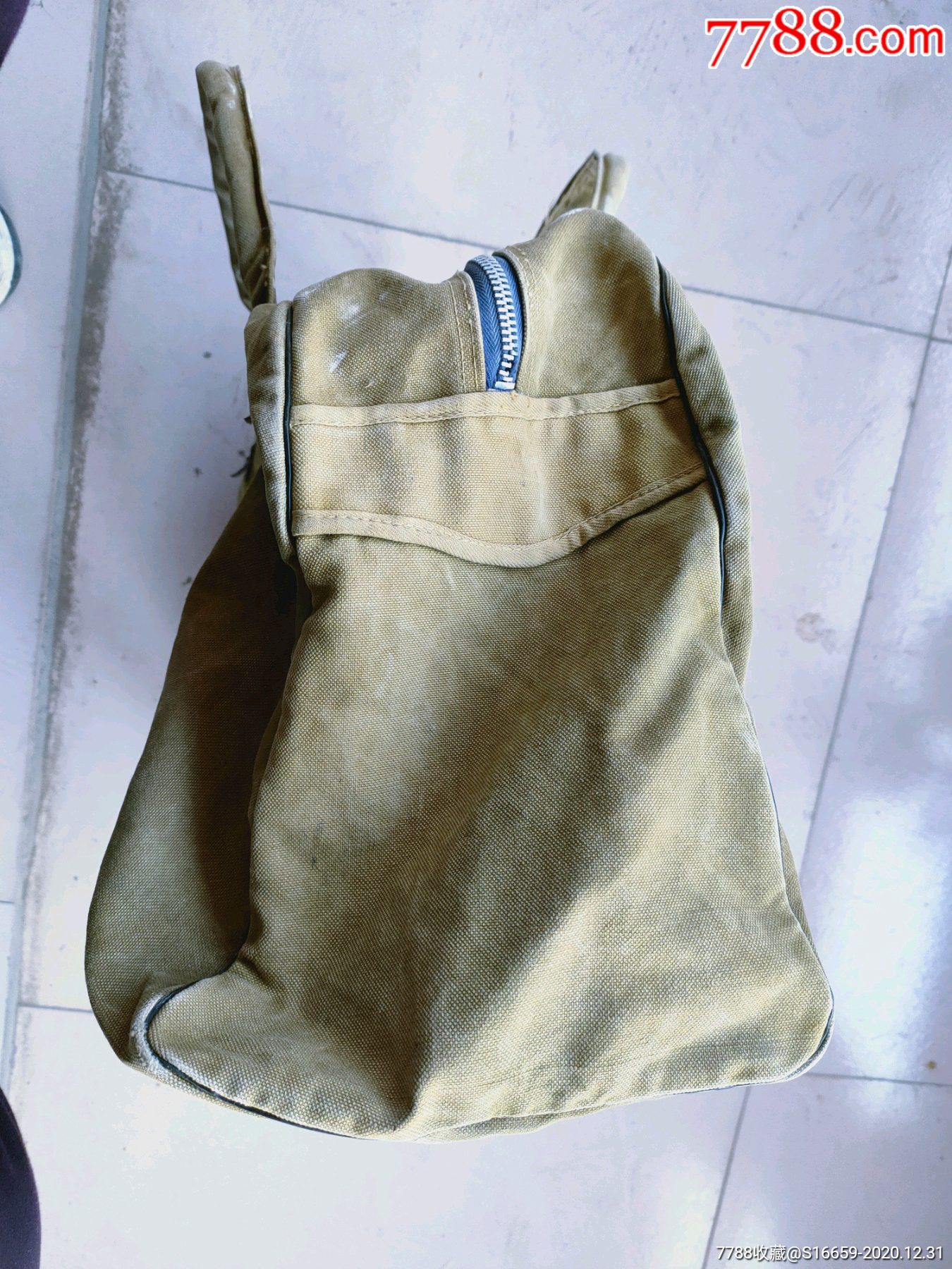 六十年代郑州二七纪念塔帆布包怀旧手提包-价格:160元-se77576856