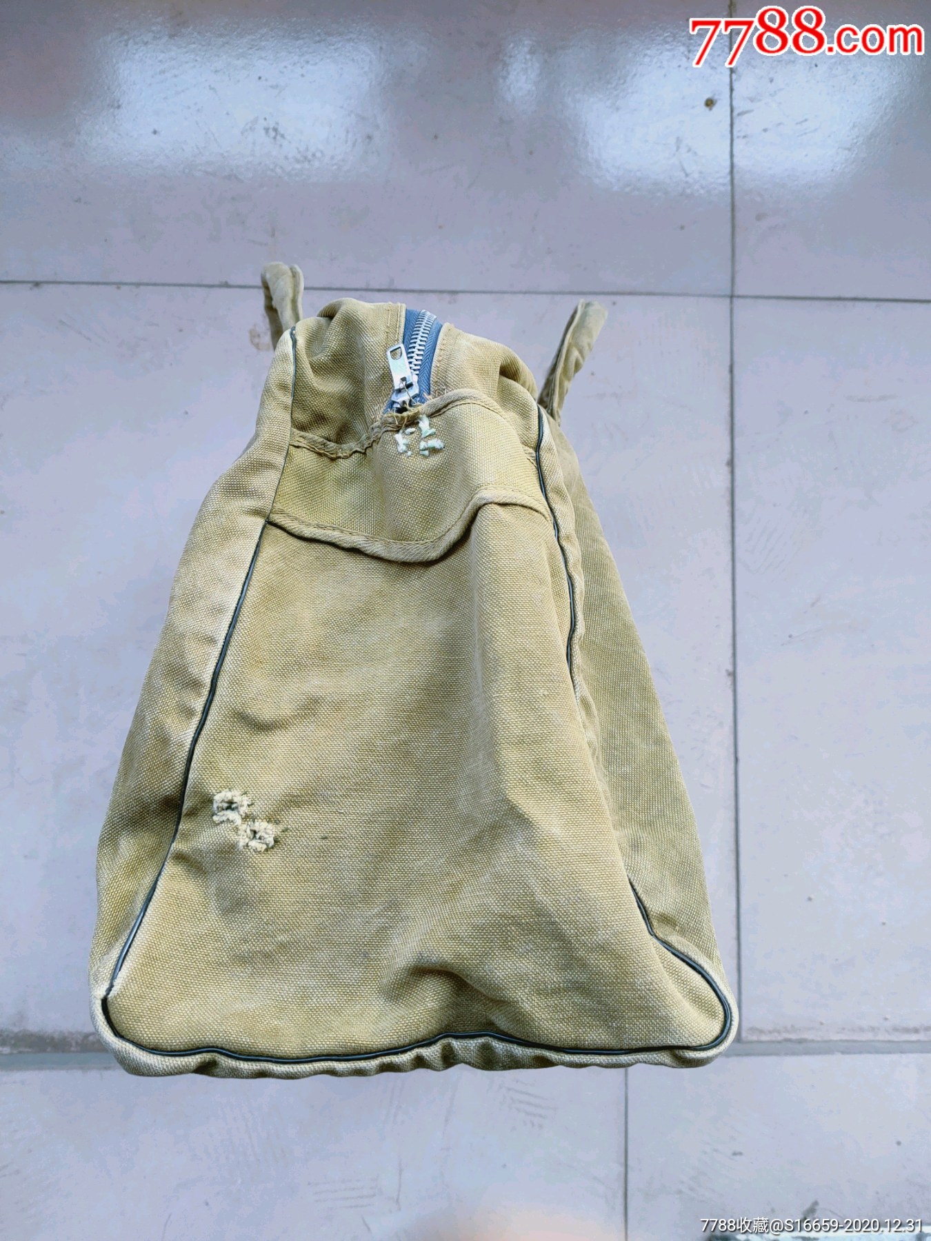 六十年代郑州二七纪念塔帆布包怀旧手提包