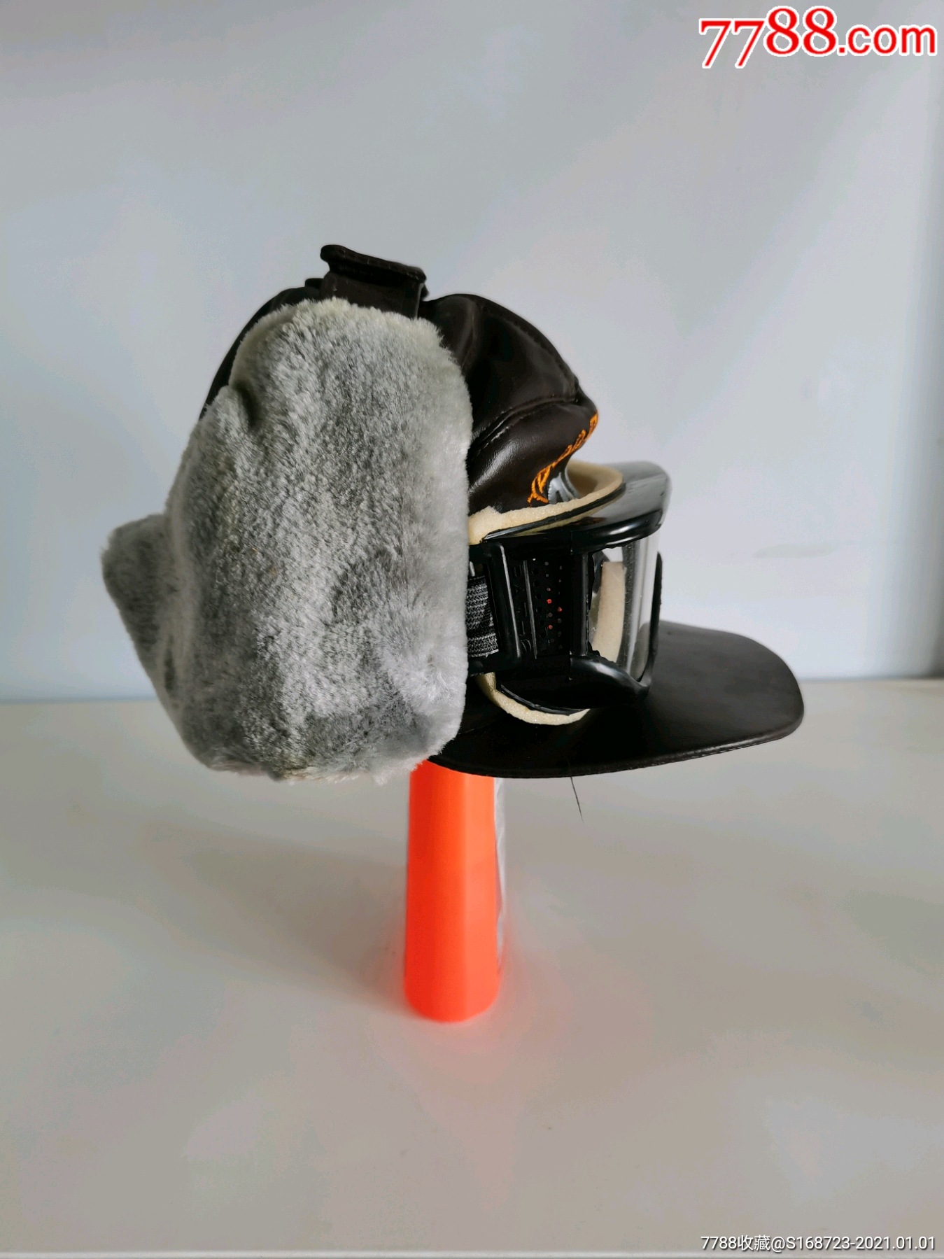 八十年代怀旧收藏库存全新儿童皮帽子棉帽子