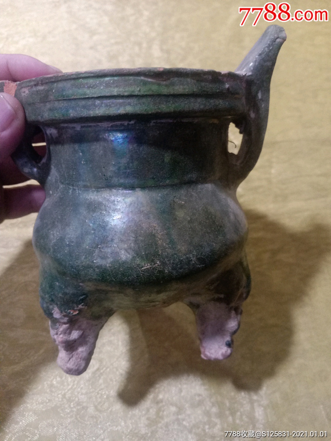 元代兽足双耳炉_香炉/香器_源茂堂【7788收藏__收藏热线】