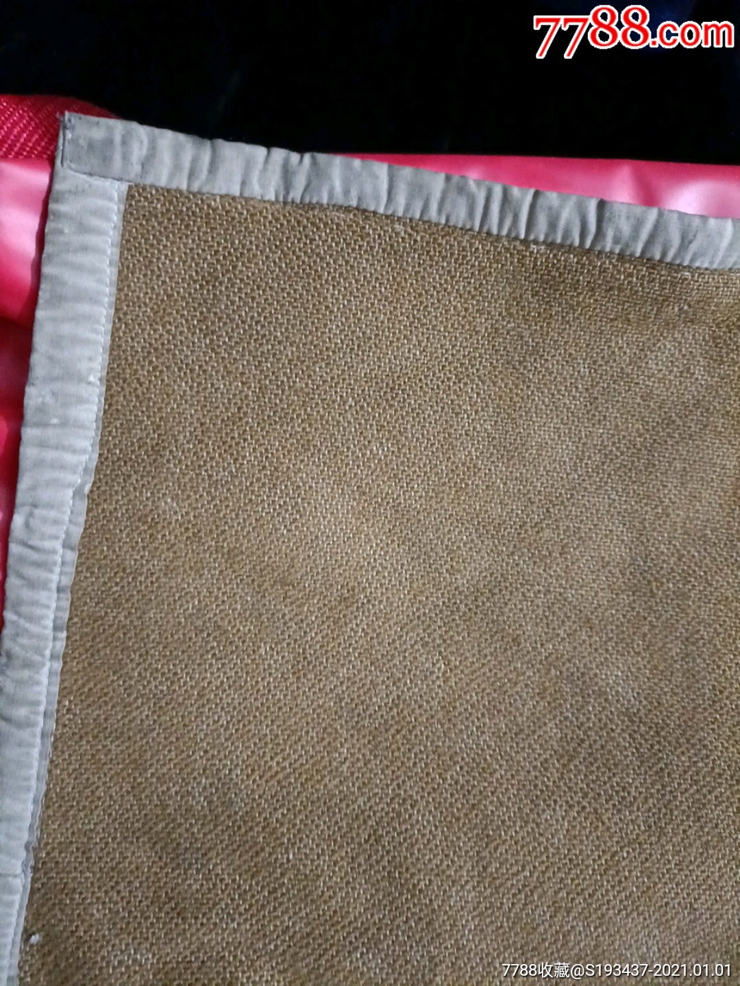 罕见特小号黄色毛毯一条