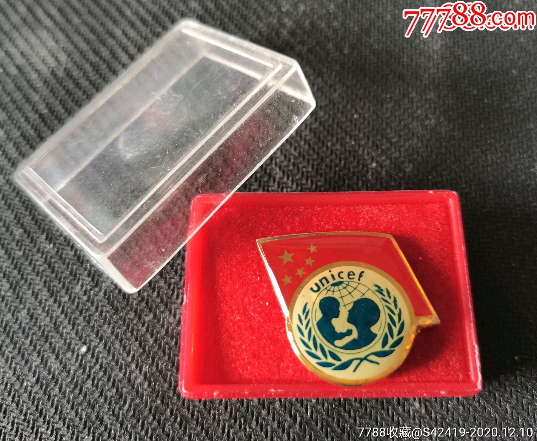 联合国儿童基金会中国代表团襟章-工会/团体徽章-7788股票收藏
