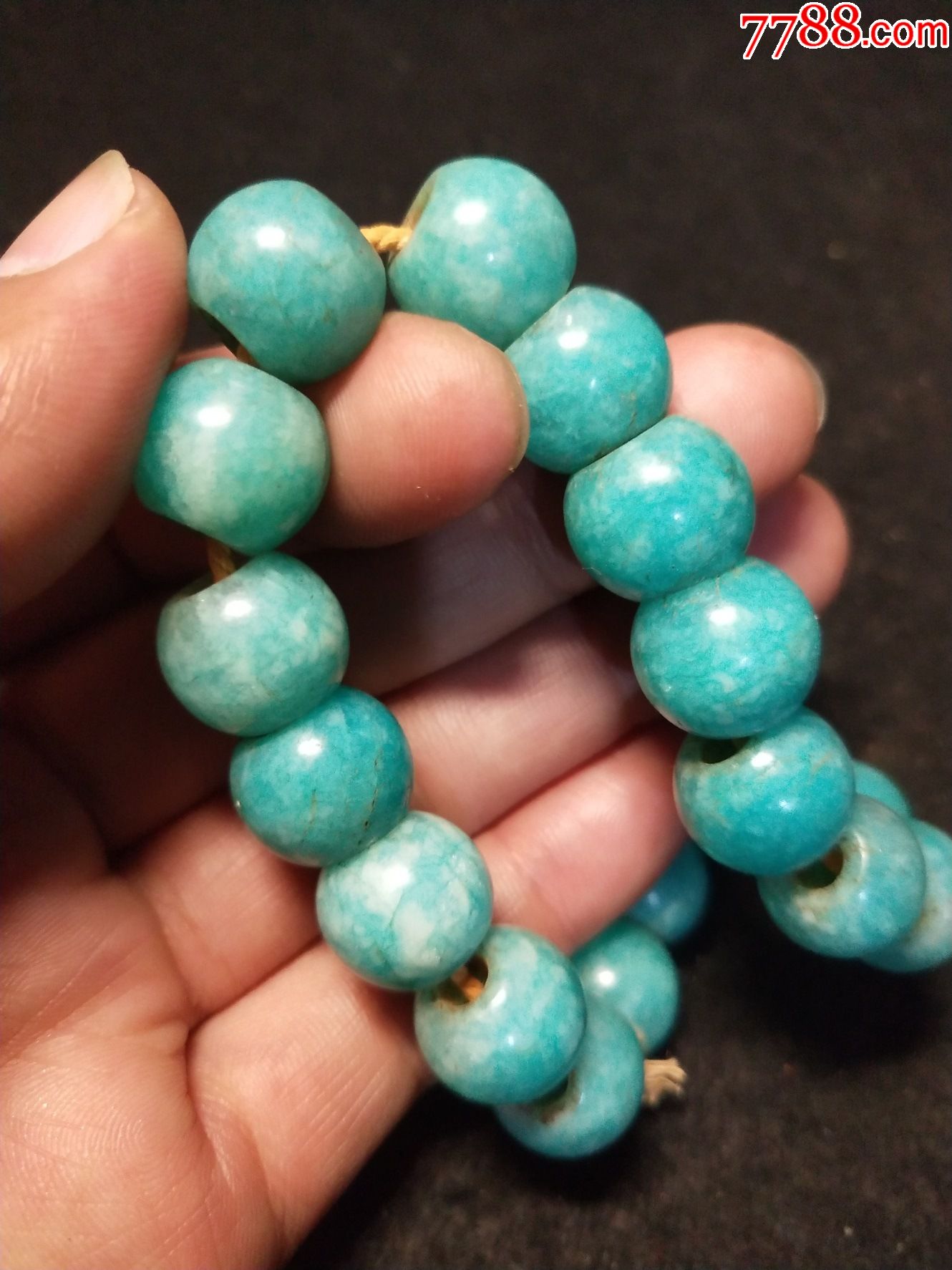 天河石珠串_其他宝石_图片交流_收藏价格_7788老电话