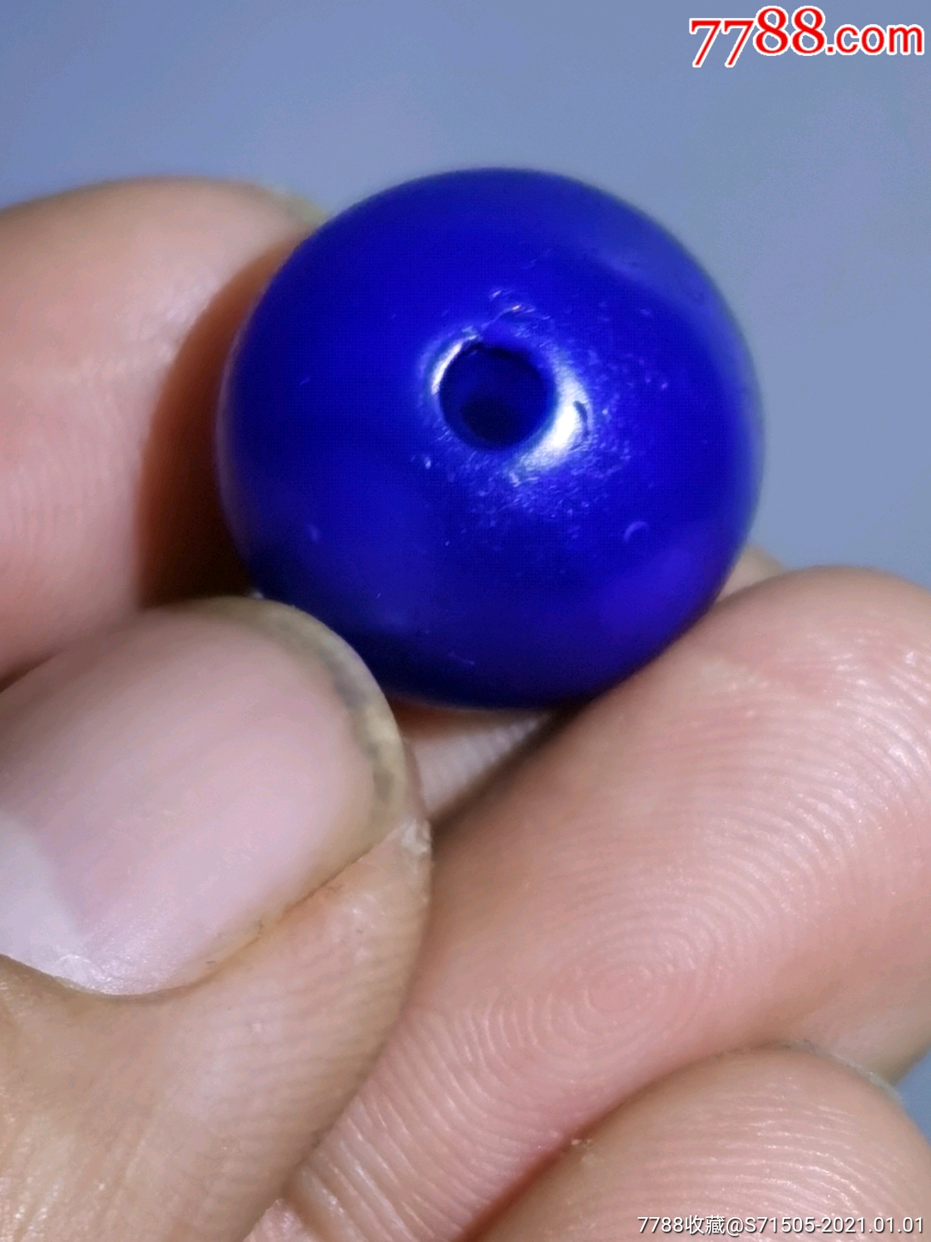 千年宝石蓝,老玛瑙珠子
