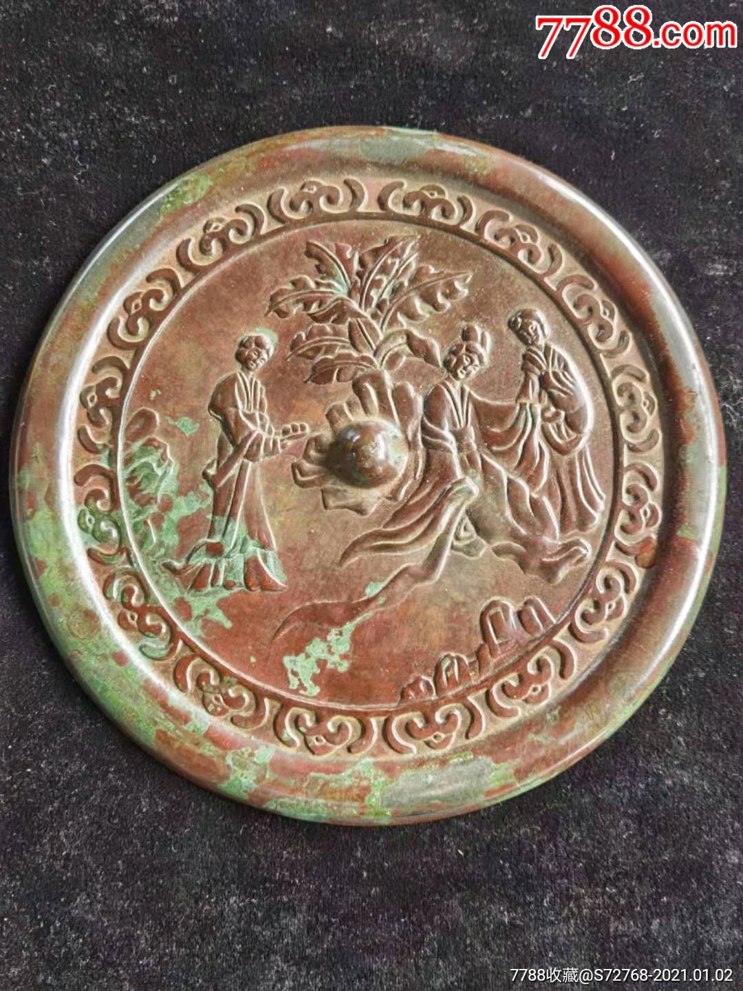 美人铜镜收藏自用精品