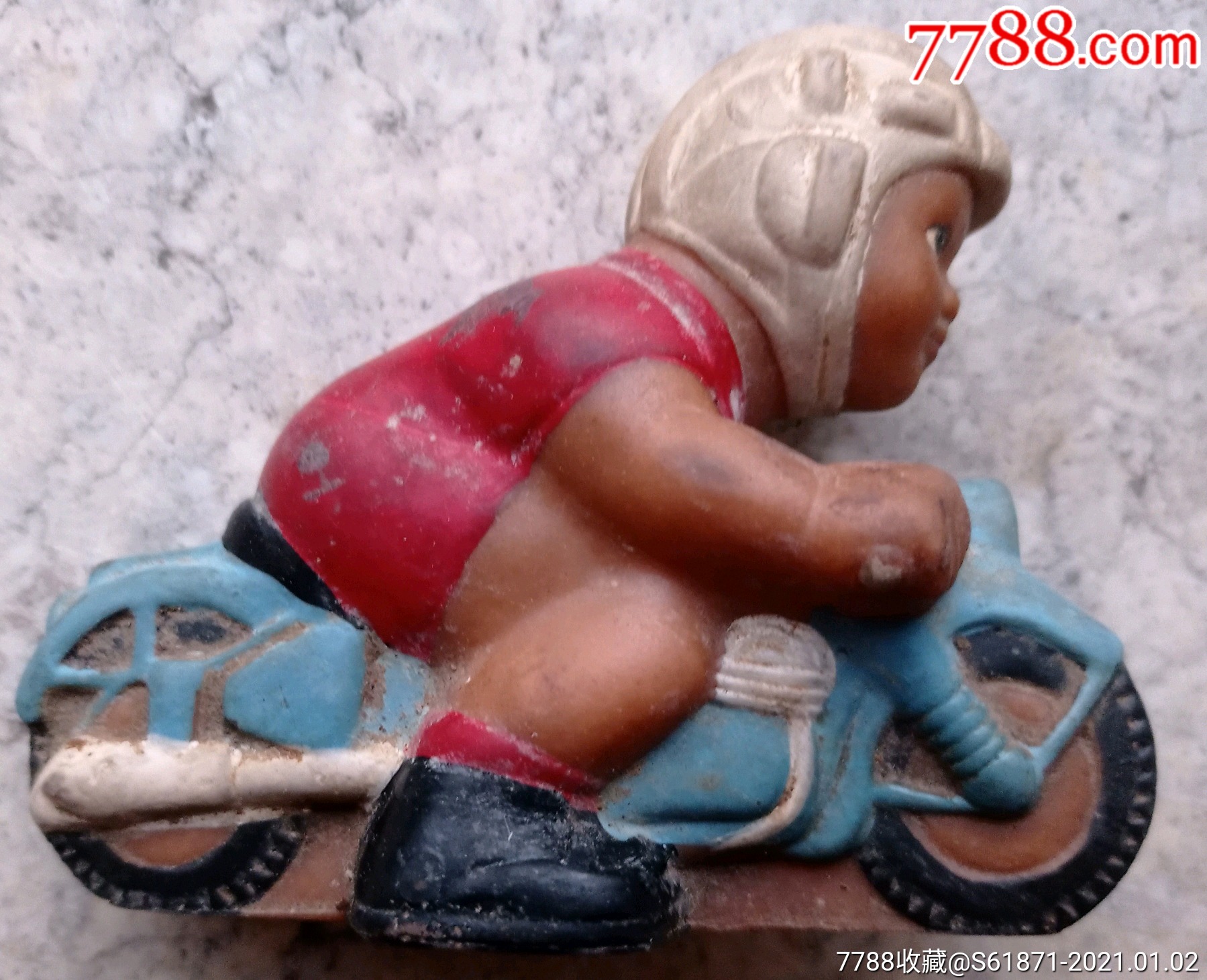 五十年代,骑摩托车小男孩_第2张_7788棋牌玩具