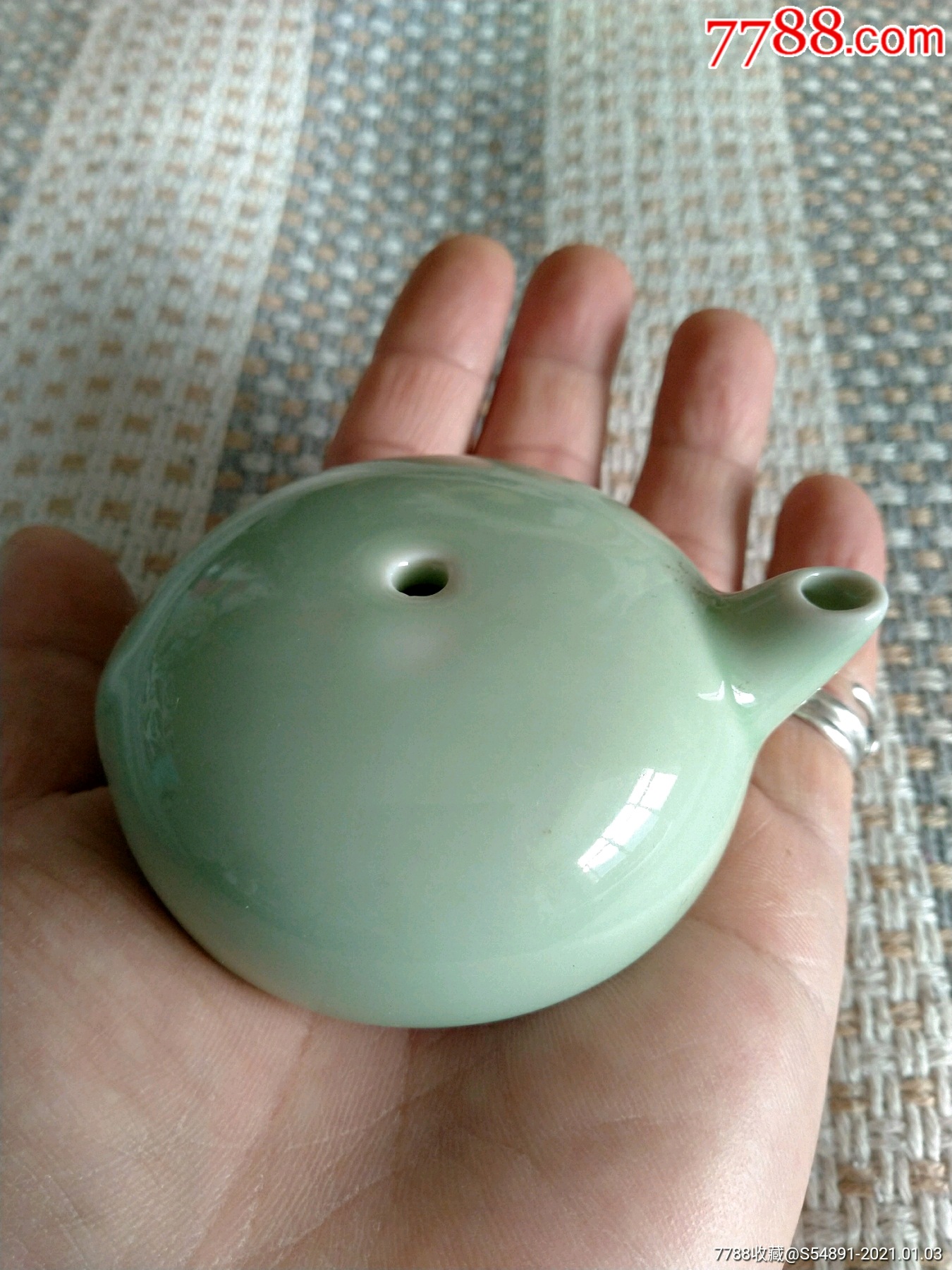 釉水肥美养眼的砚滴