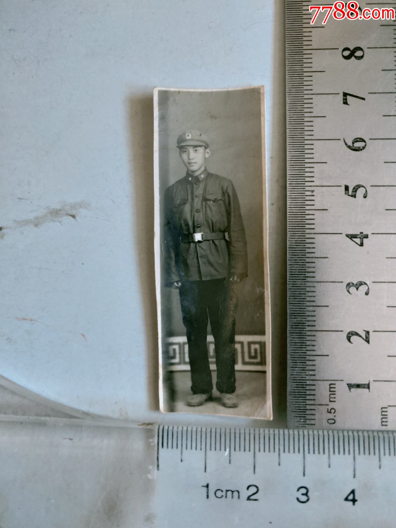 军人留影(书签老照片)