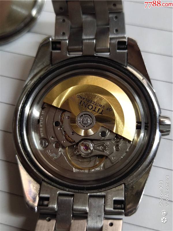 美品全原装瑞士梅花全自动单日历男机械表机芯sw2001