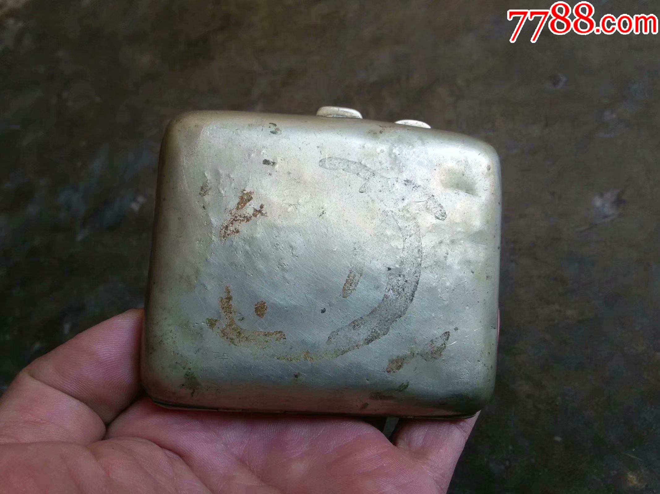 晚清名牌老银烟盒厚实完整