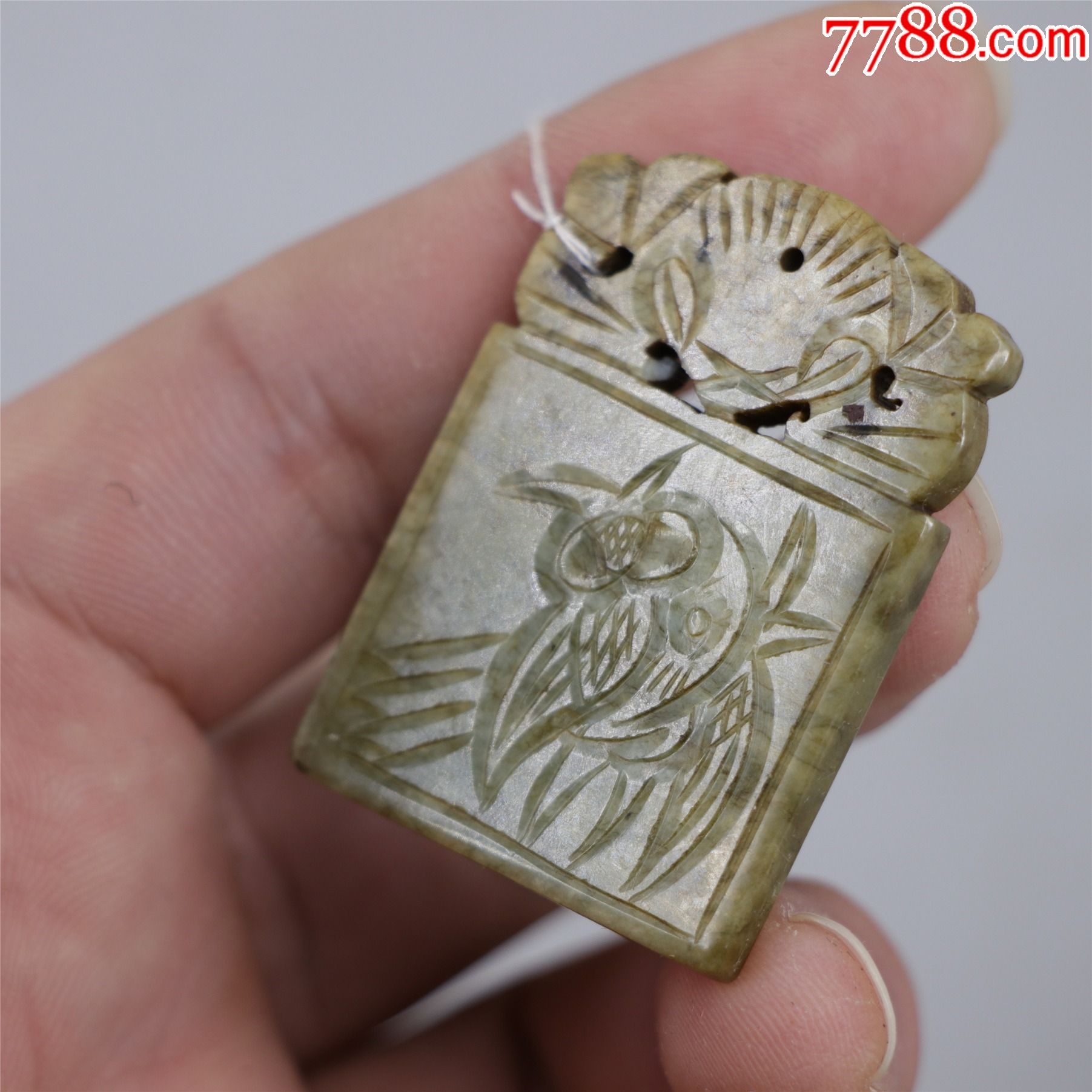 和田纯手工蝙蝠玉牌