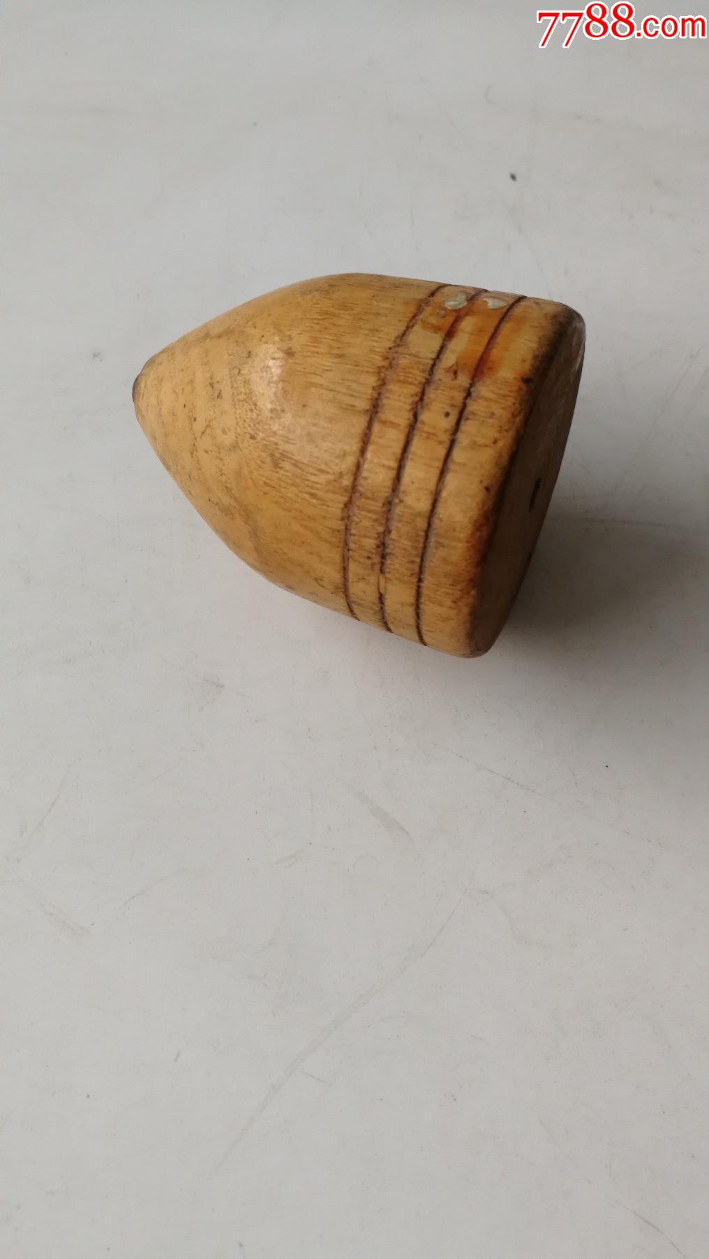 儿童玩具木头陀螺怀旧真品老货