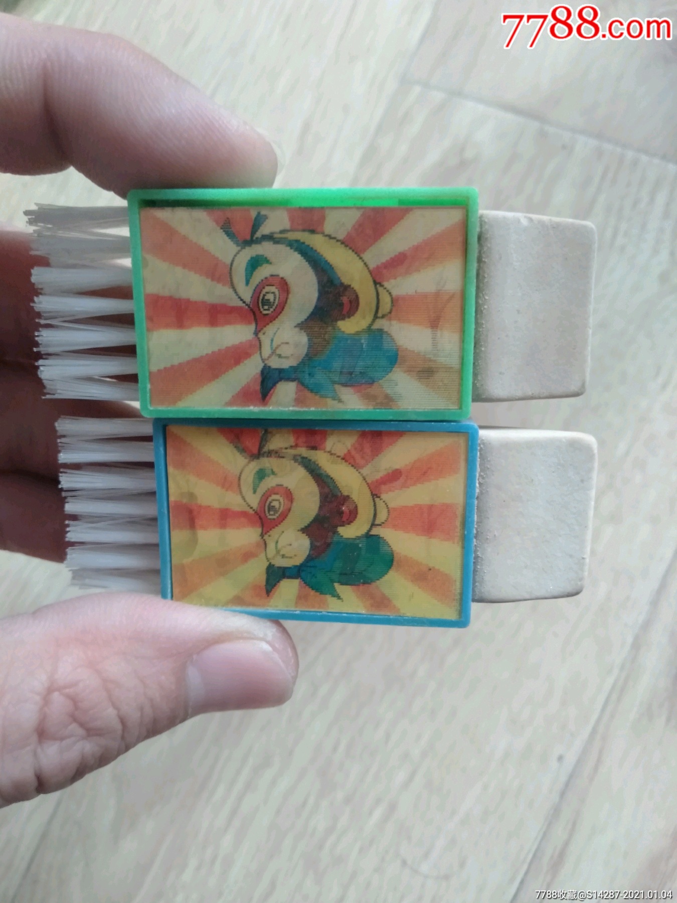 80年代立体转笔刀橡皮擦孙悟空哪吒