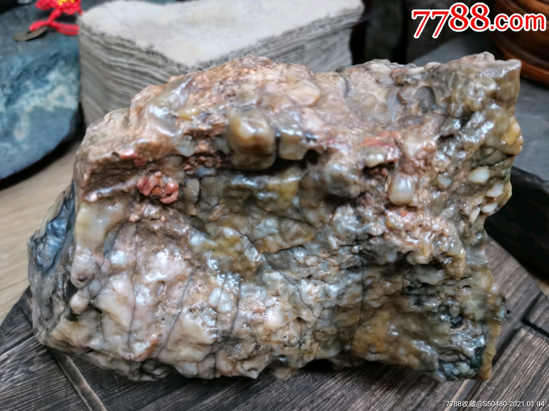 天然皮色形观赏奇石沙漠漆风凌石风砺石老皮戈壁玛瑙原石