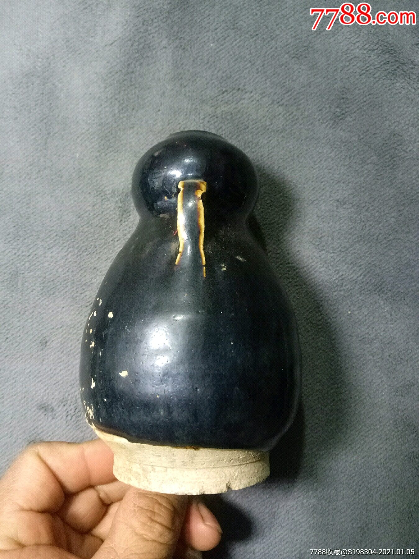黑釉葫芦瓶_黑瓷/天目瓷_收藏价格_鉴定交易_7788瓷器网