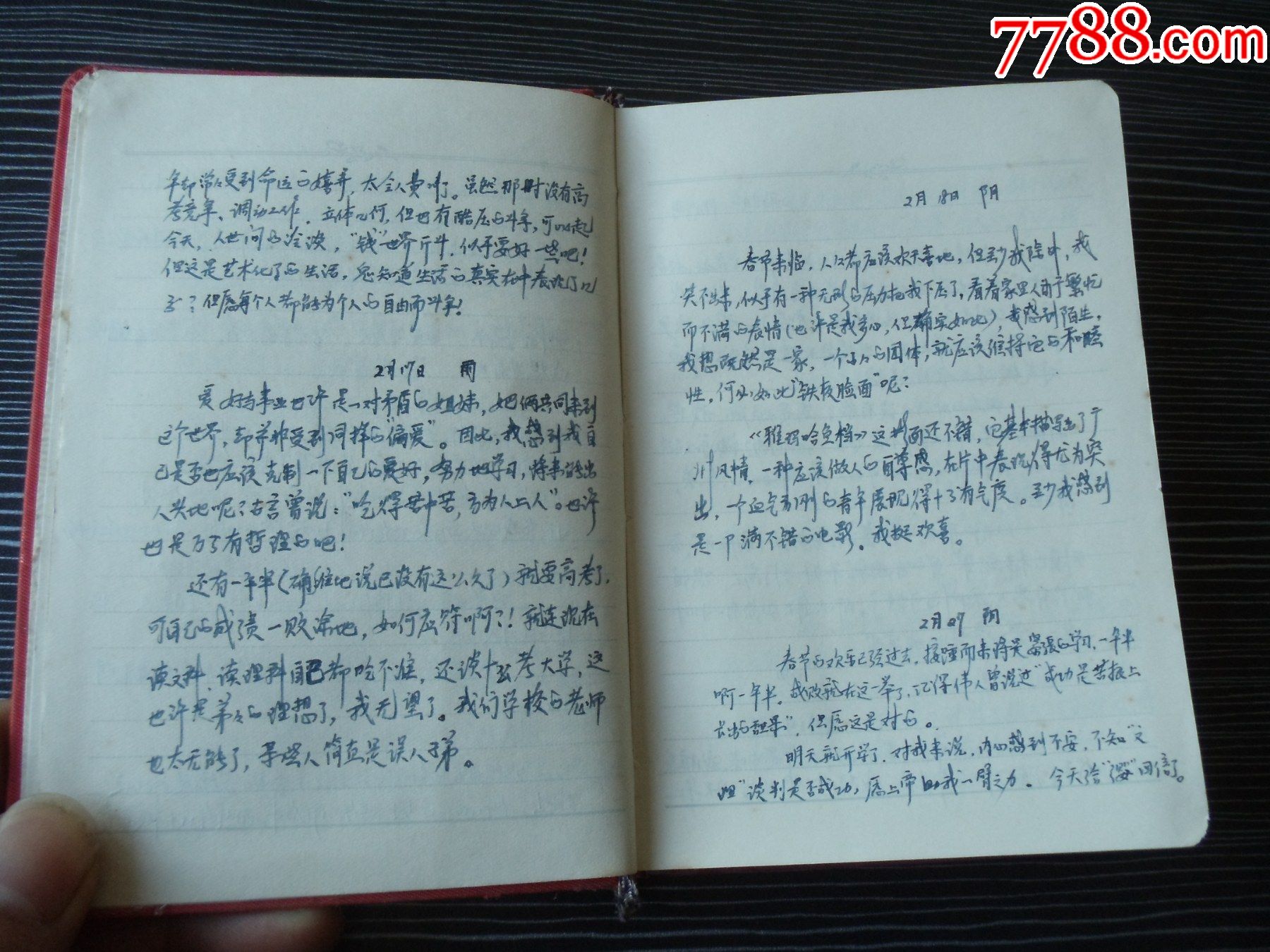红岩日记本-一个女高中生每天的日记记载