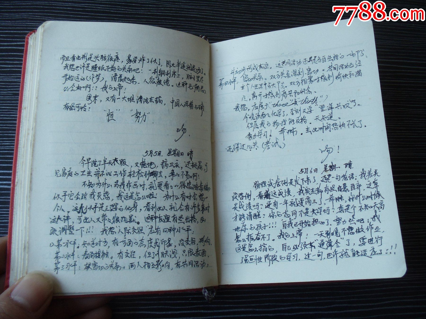 红岩日记本-一个女高中生每天的日记记载