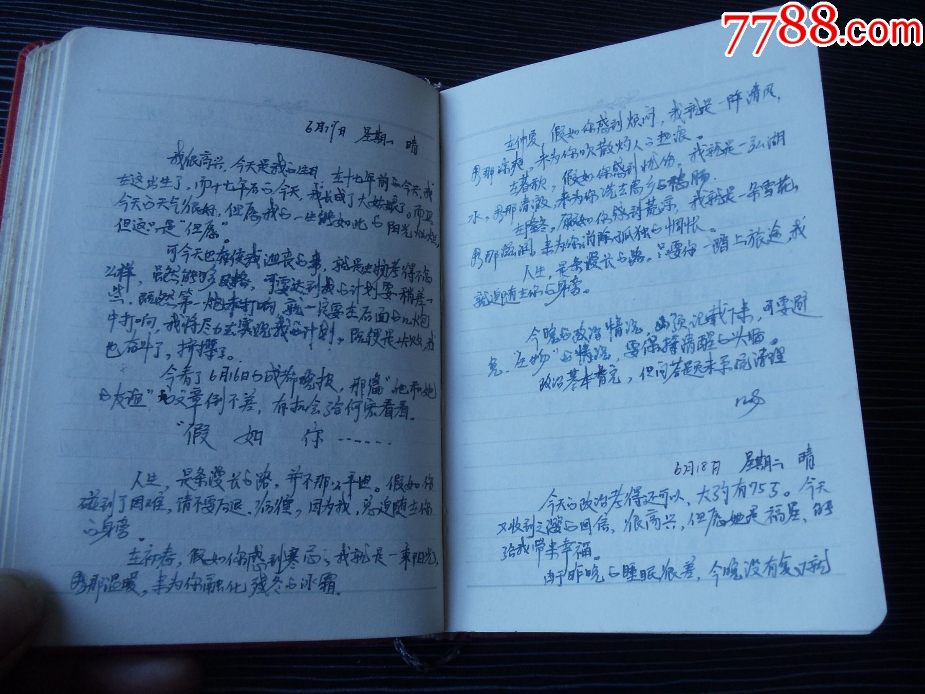 红岩日记本-一个女高中生每天的日记记载