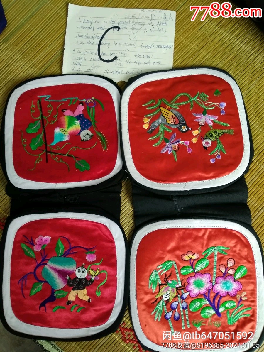 老绣枕头￥10010品99关中老绣枕头￥10010品99关中大妈手工绣花枕