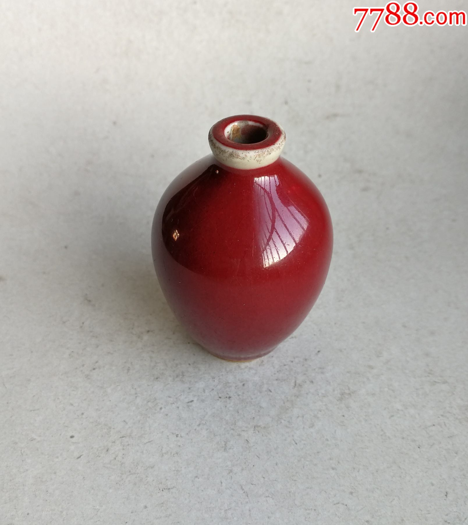 郎窑红老鼻烟壶_红釉瓷_第2张_7788瓷器