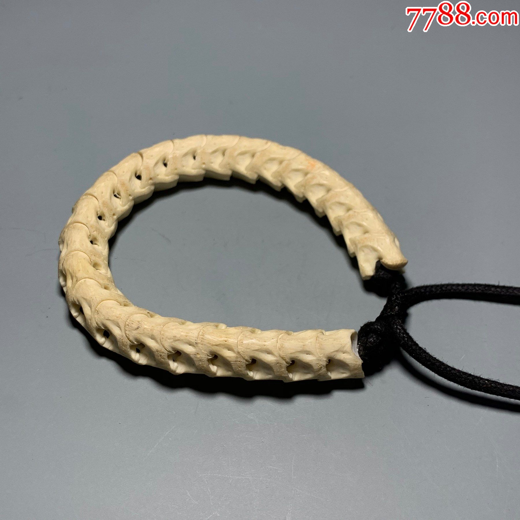 蛇骨手链文玩手串-骨制饰品-7788收藏