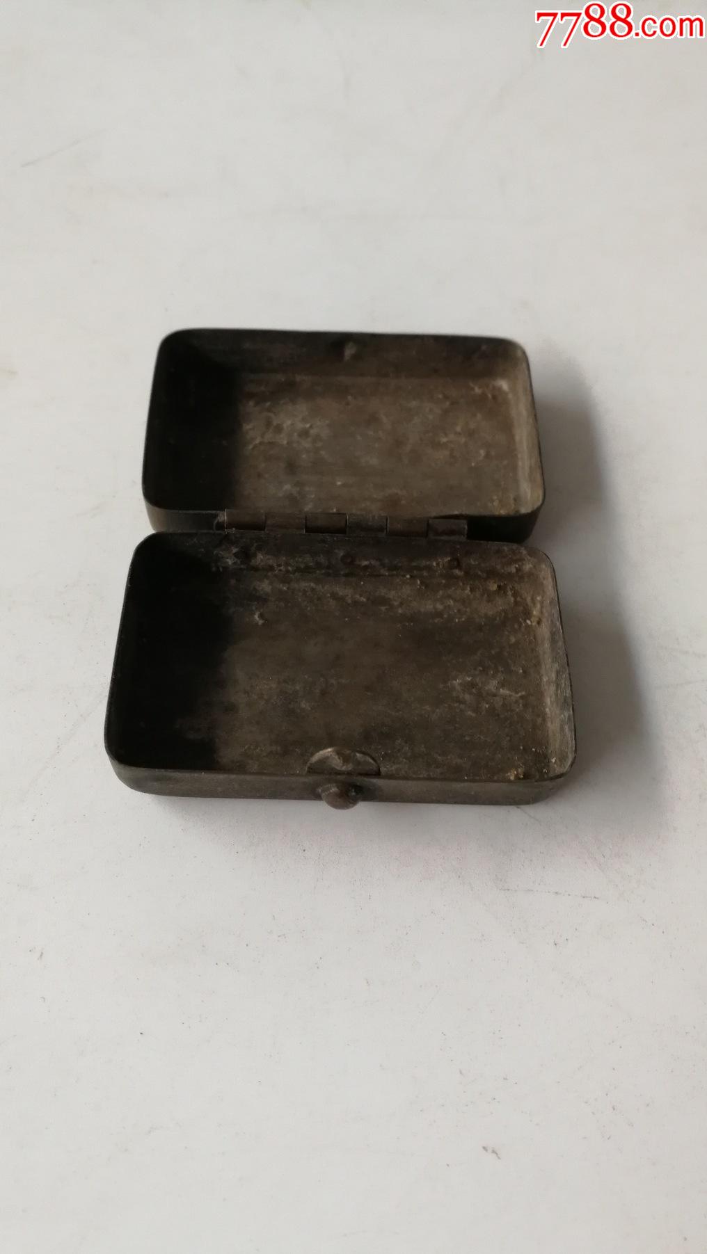 民国长方形小铜盒真品老货