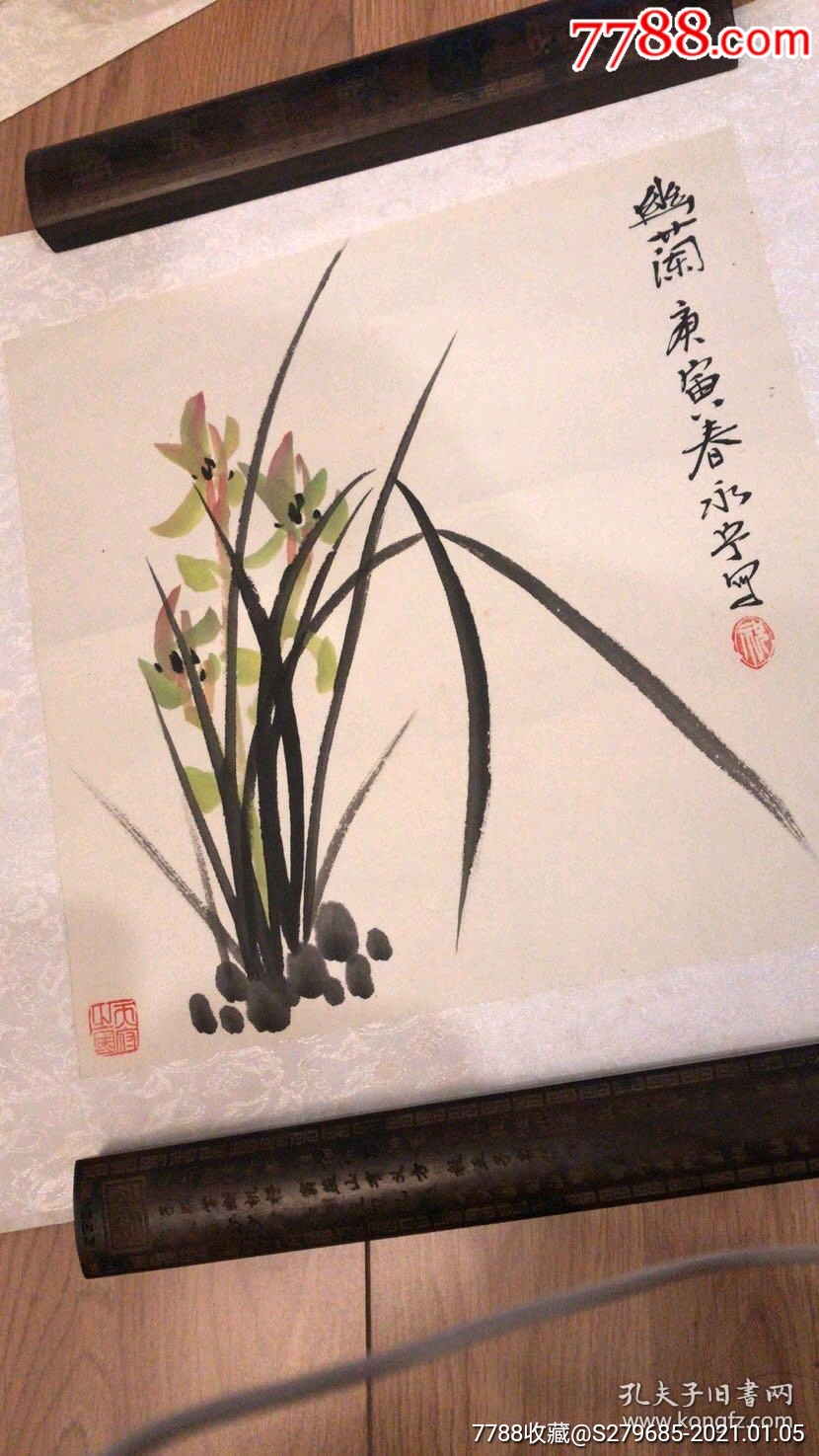 四川著名画家,祝永宁作品《兰花》