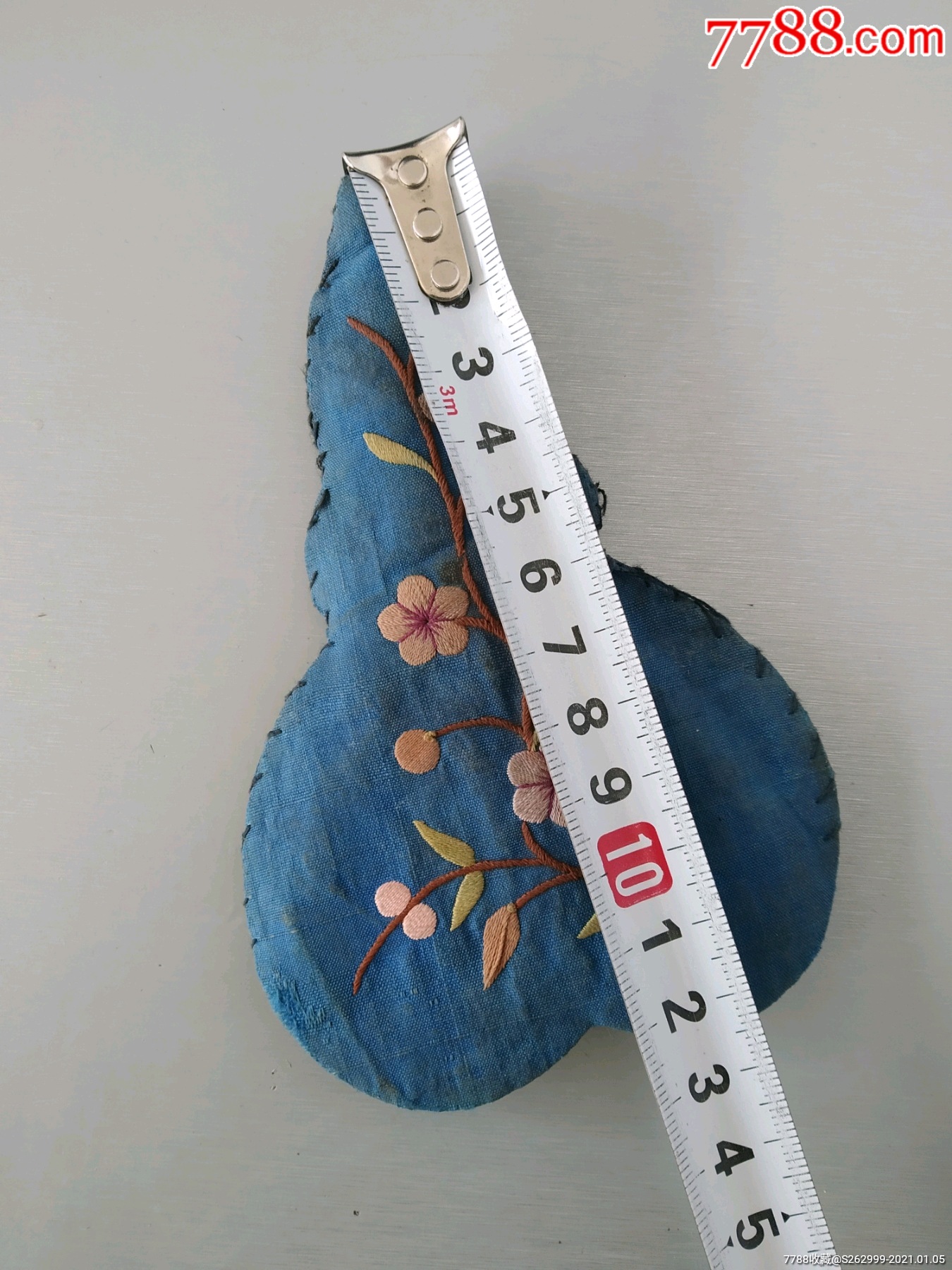 老绣品剪子套,老刺绣,小剪刀_其他布艺品_图片收藏_回收价格_7788老酒