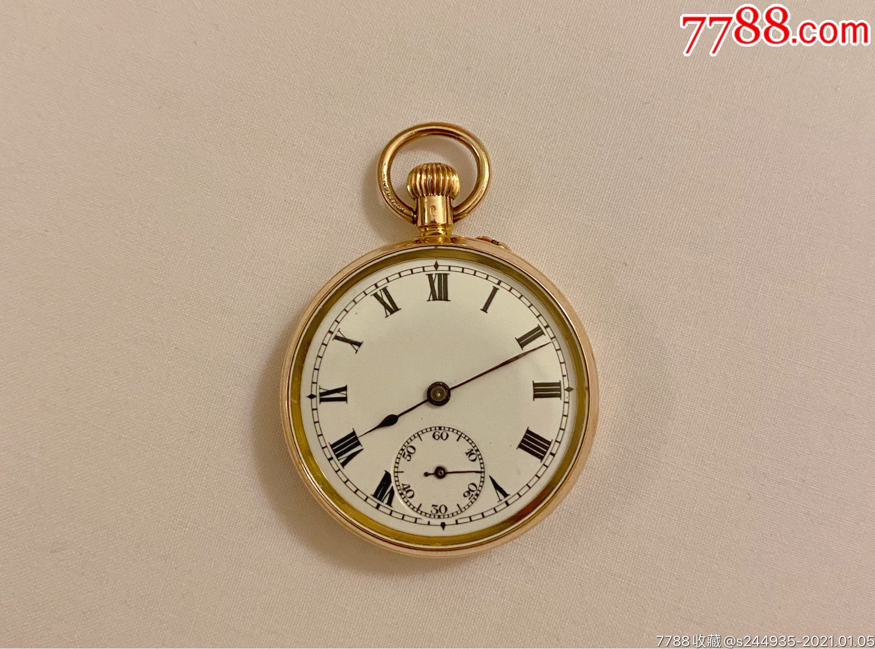 14k实金怀表出售