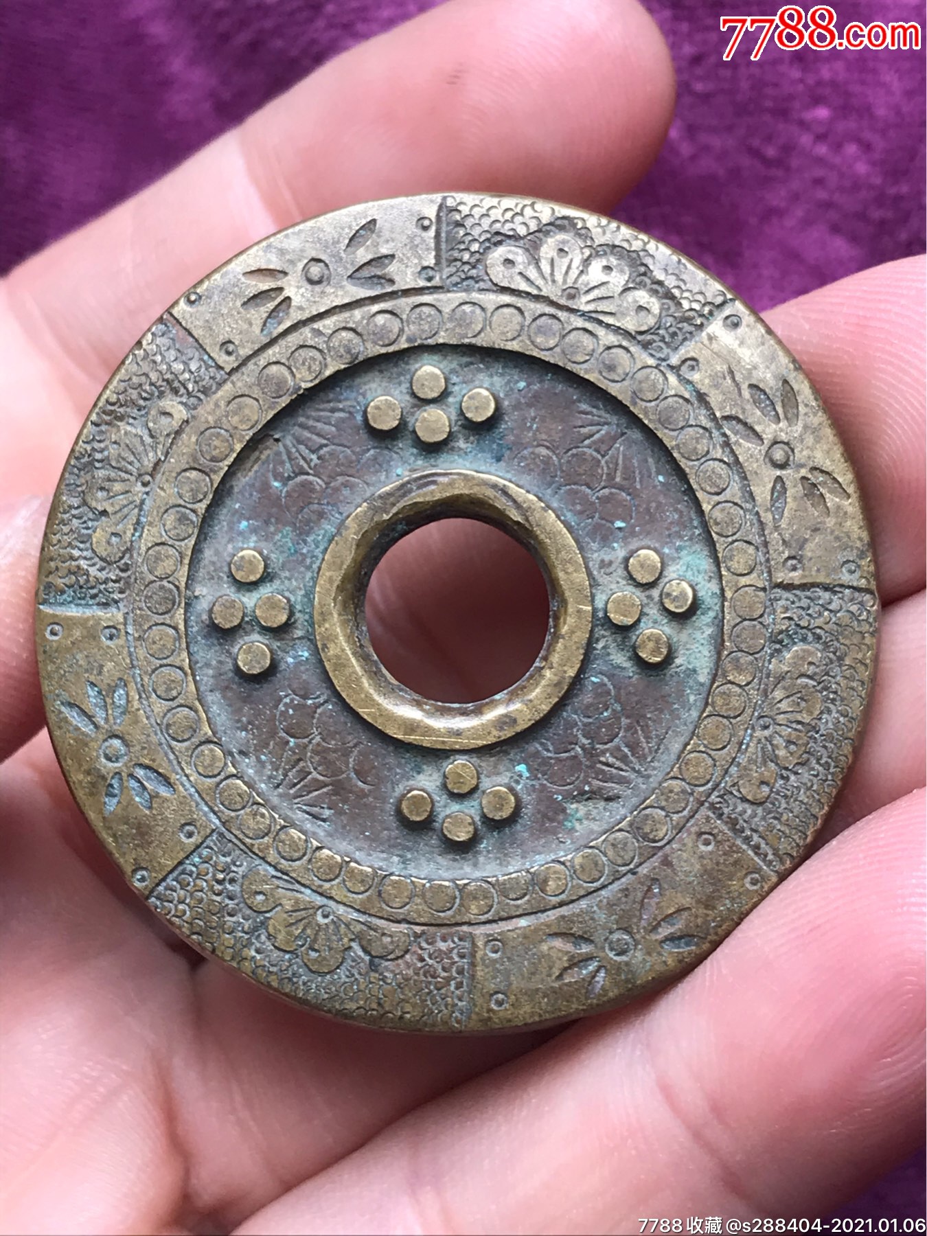 无字铜钱一枚_古币_第1张_7788钱币网