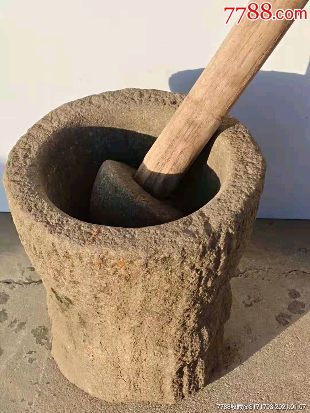 明代,捣米缸,温石,_石臼/石磨_第1张_7788旧家具收藏