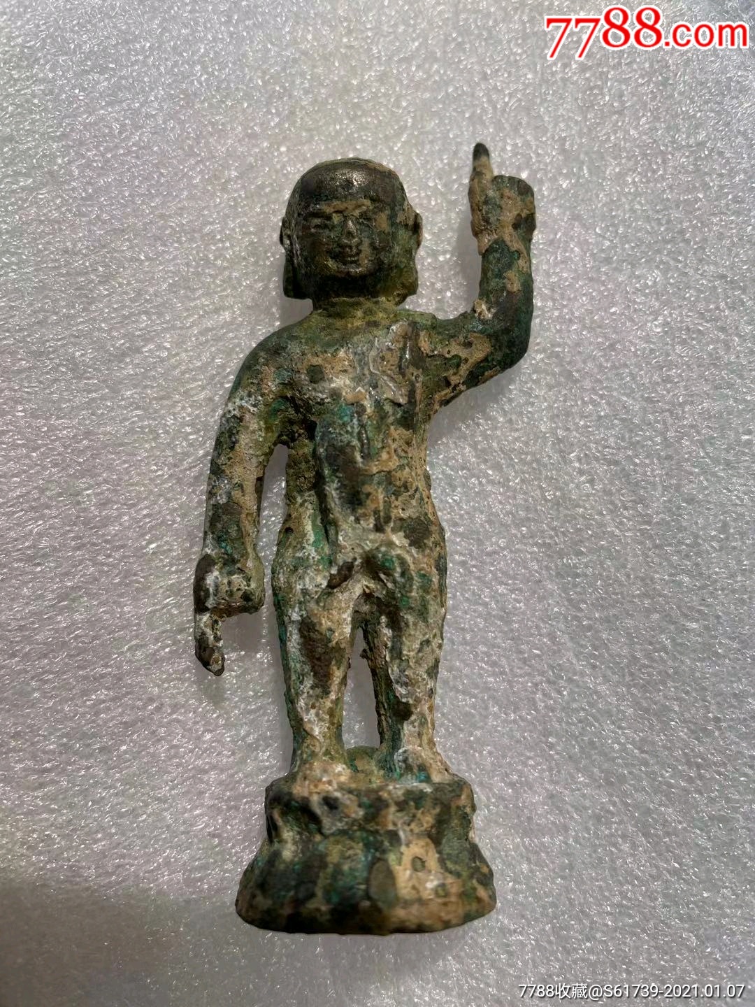 释迦牟尼降生铜佛年份:_铜像/铜佛像_图片价格_收藏回收_7788粮票收藏