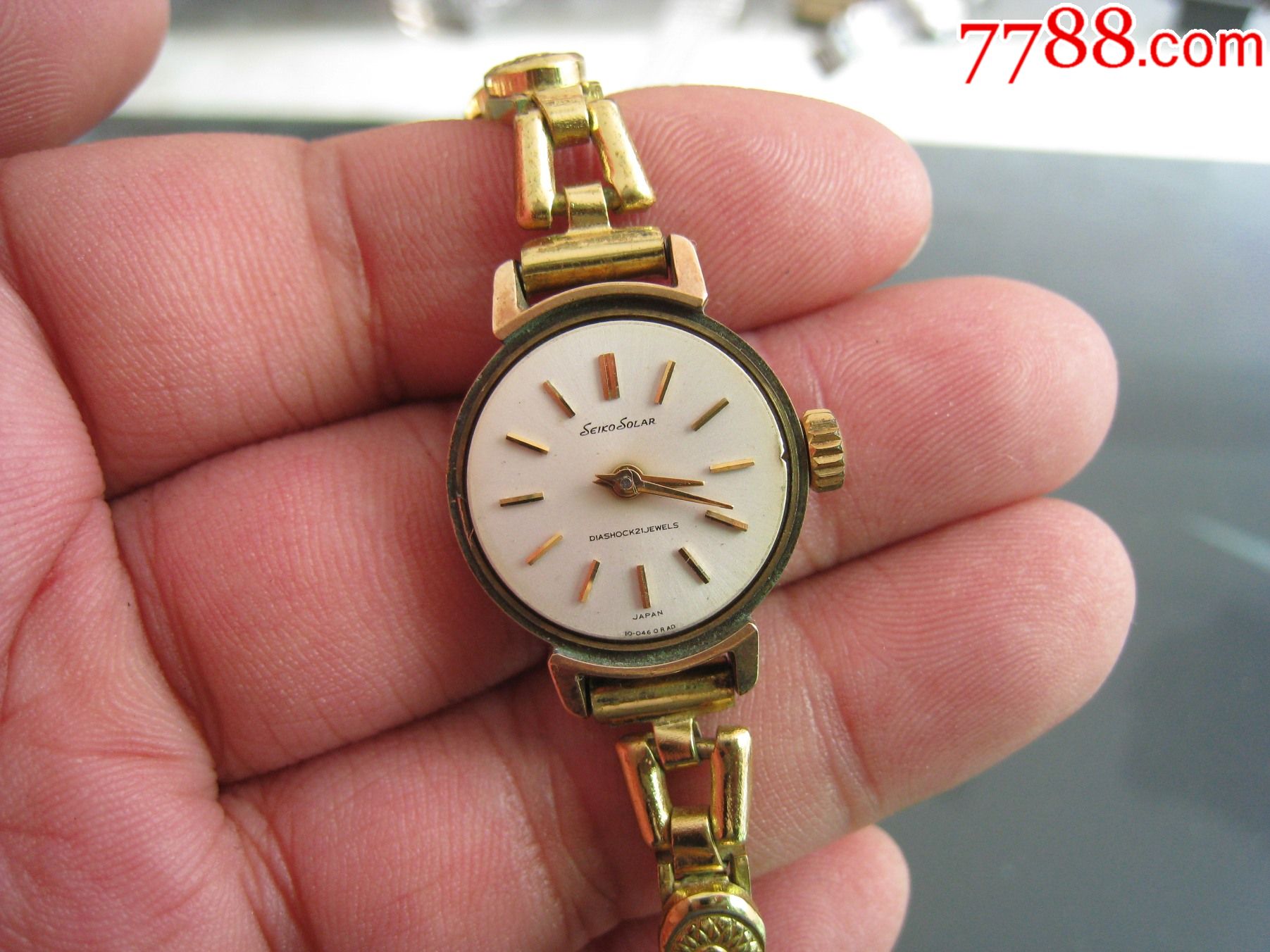 日本古董表全包金精工10a中古表(手动)女