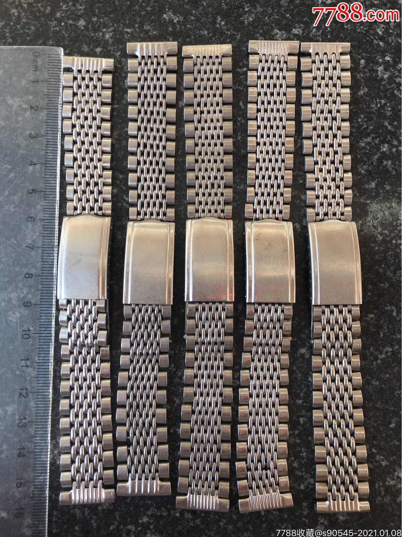 原装上海不锈钢散珠表带5条
