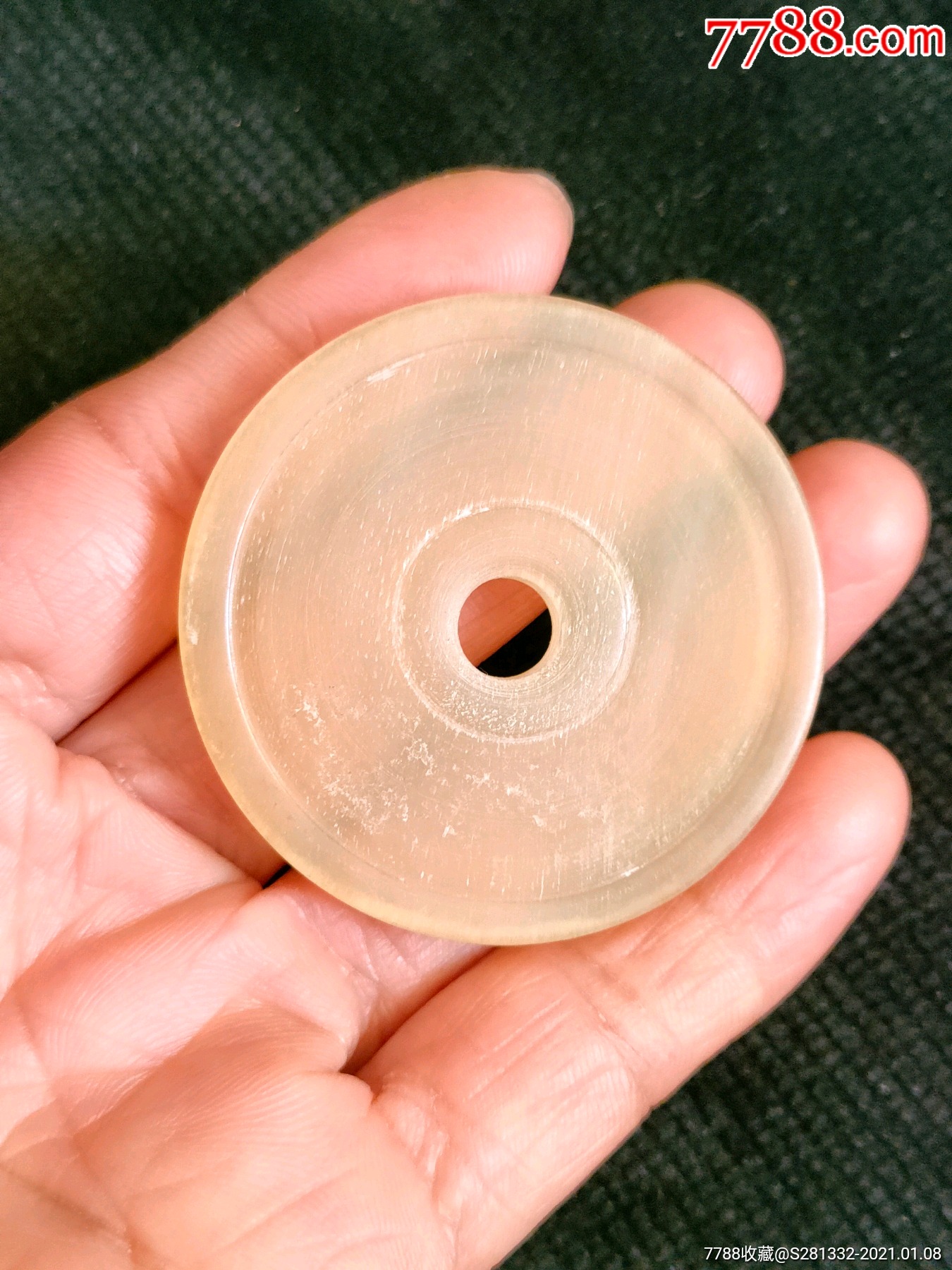 民国牛角平安扣