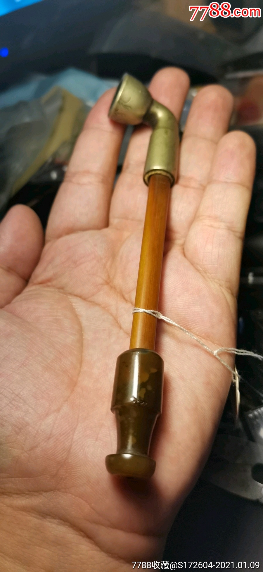 清代玛瑙烟袋