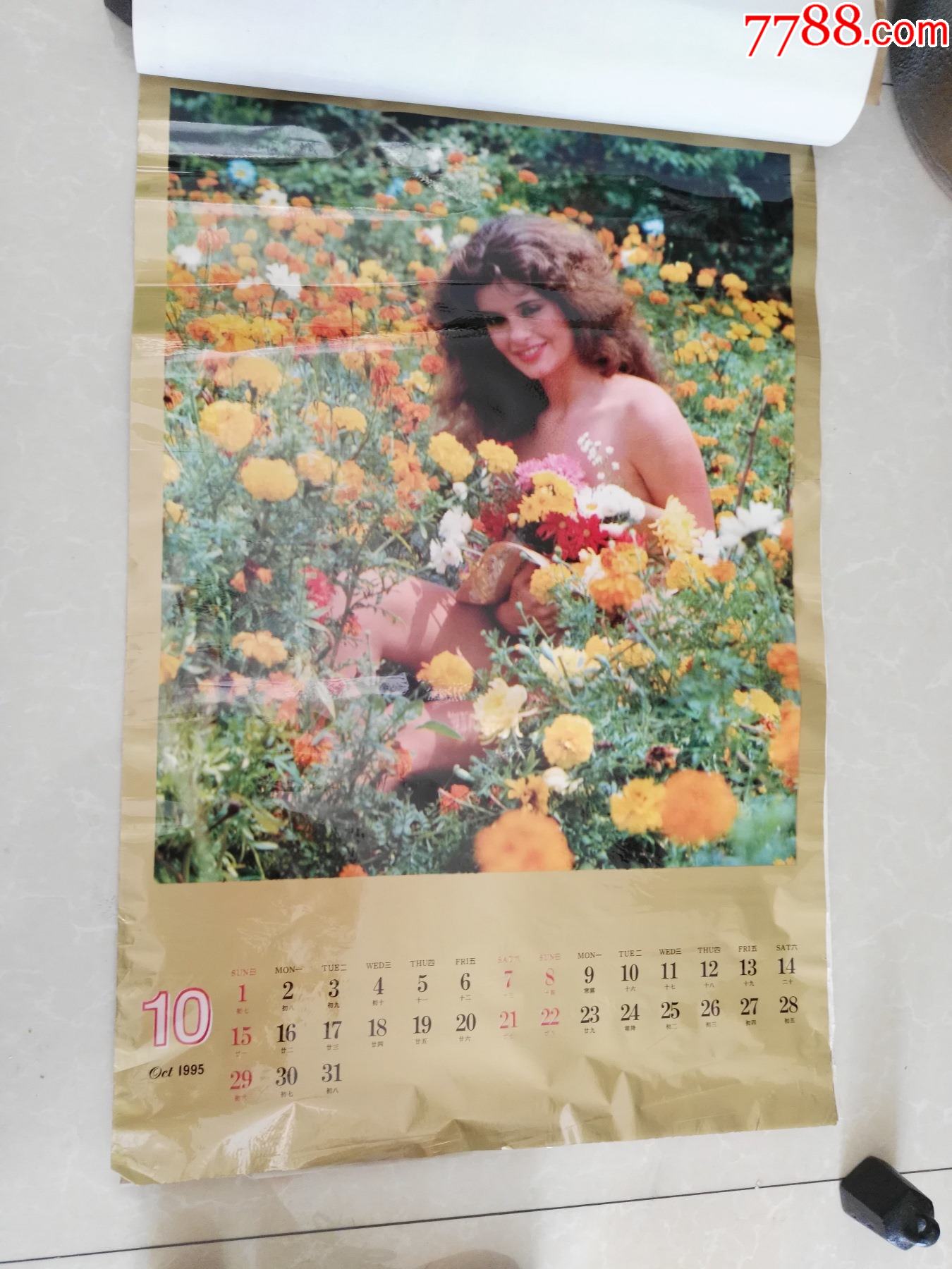 95年美人鱼挂历一本