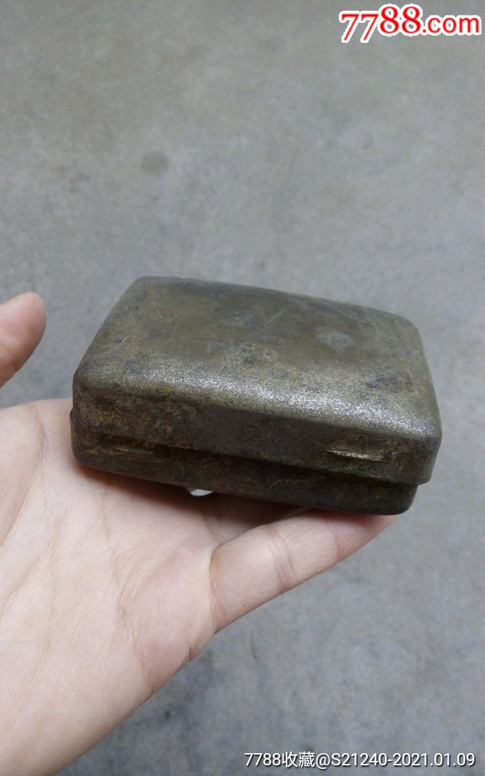 特价老铜肥皂盒民国铜肥皂盒素面老肥皂盒铜的民俗藏品铜器皿盛具