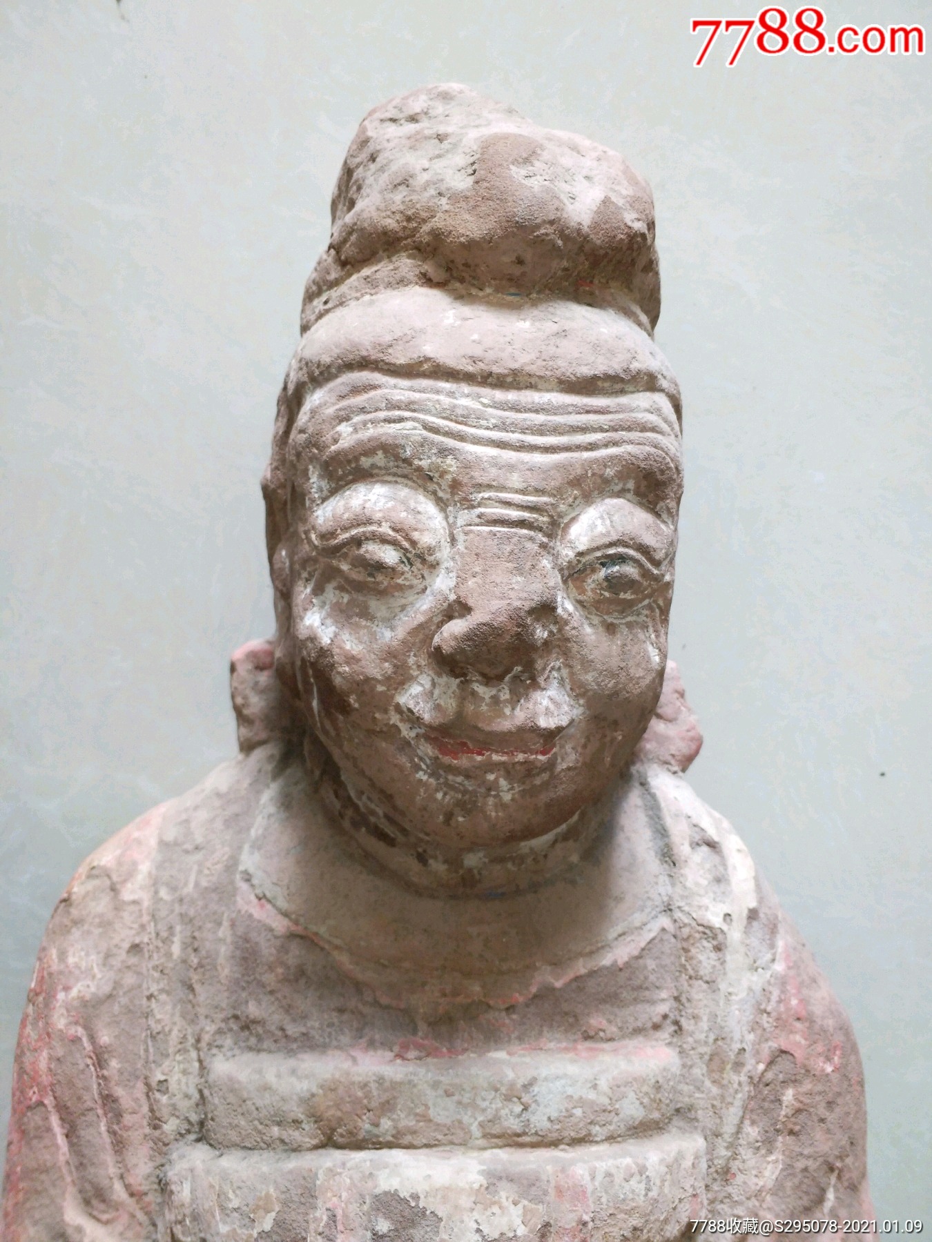 清代乾隆石雕地母佛像石器刻乾隆四十六年款